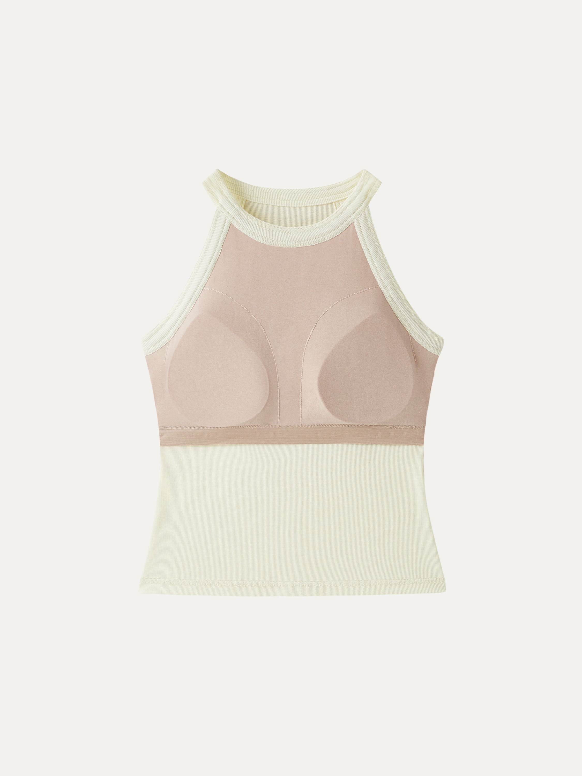 Slub Textured Summer Bra Tank Top