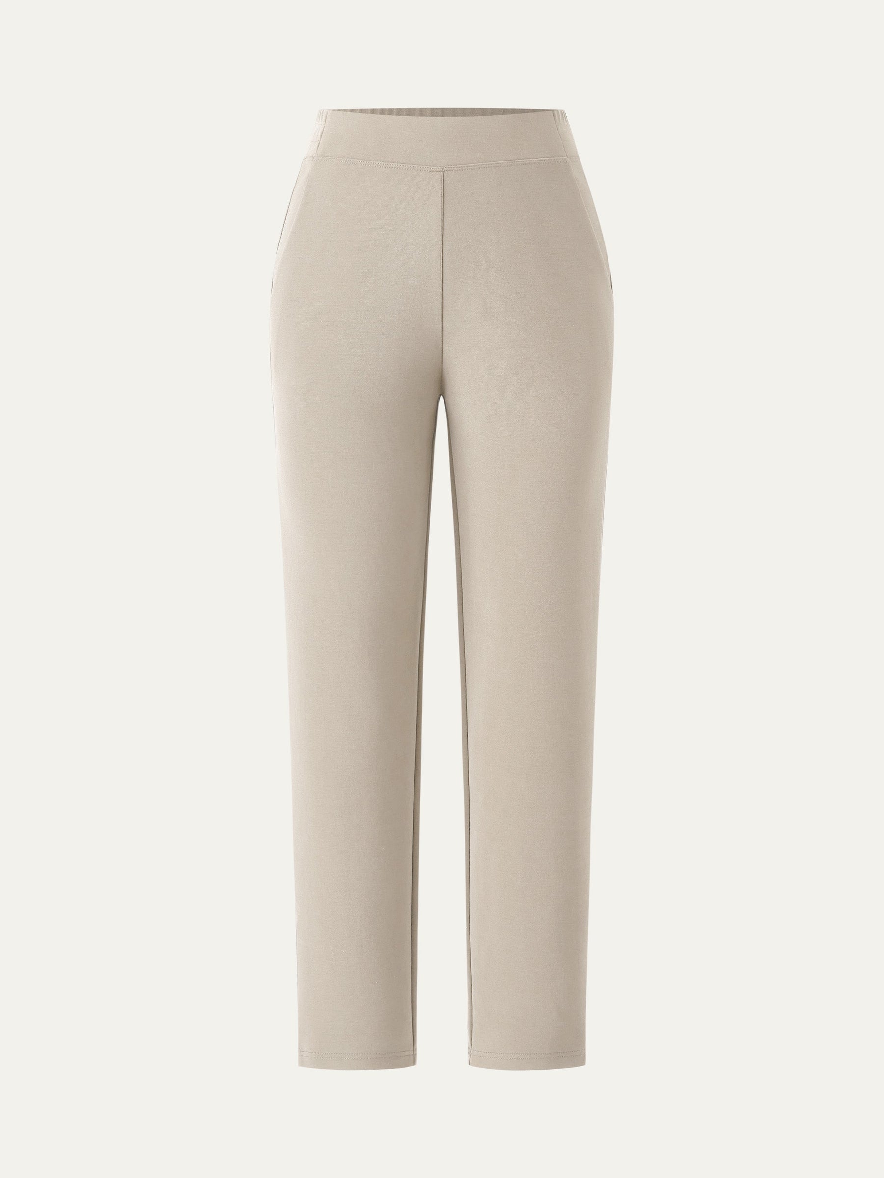 Mid Rise Pull-on Tapered Pant with Pockets