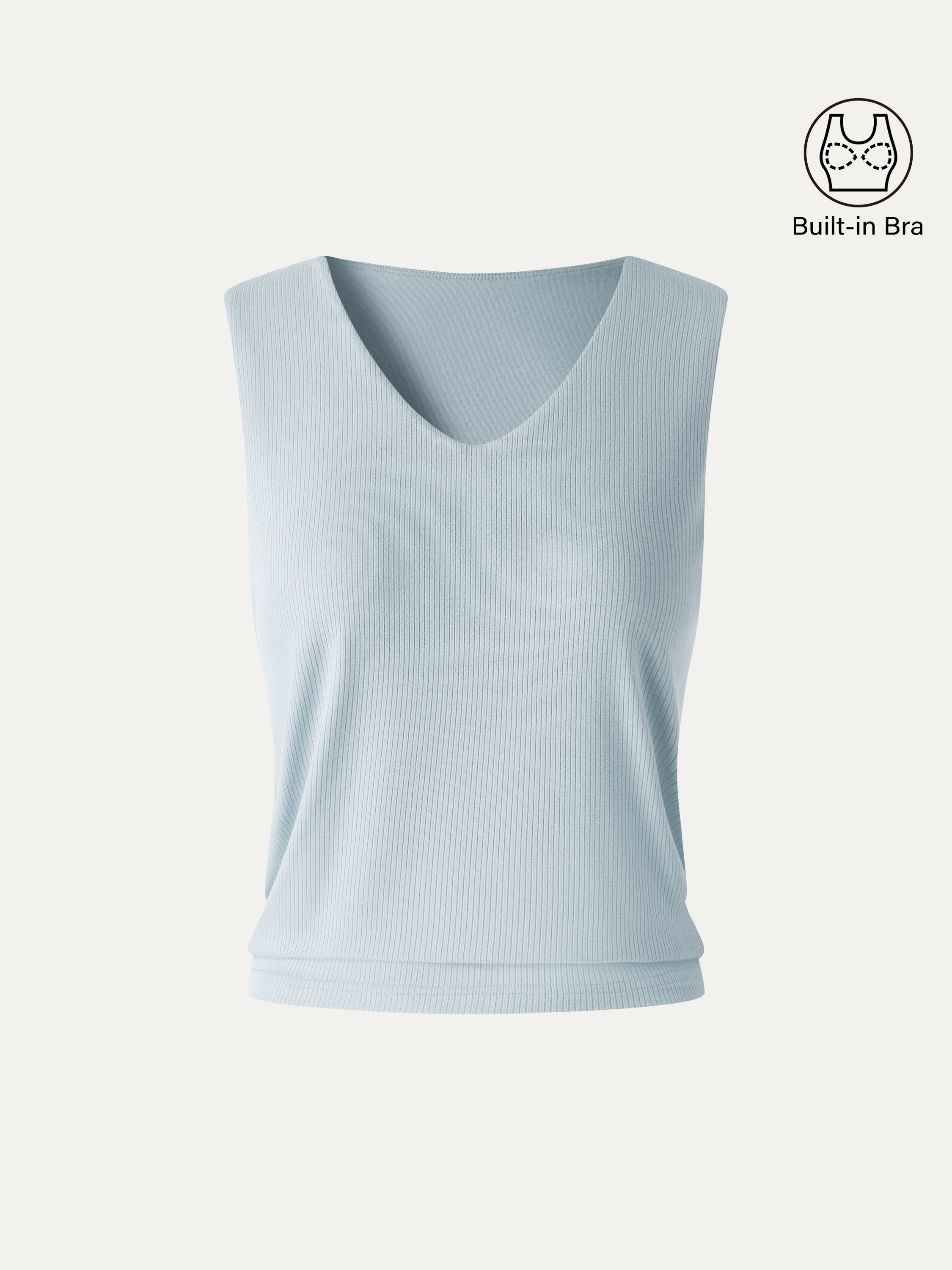 CoolTouch Ease V-Neck Wide Shoulder Bra Tank