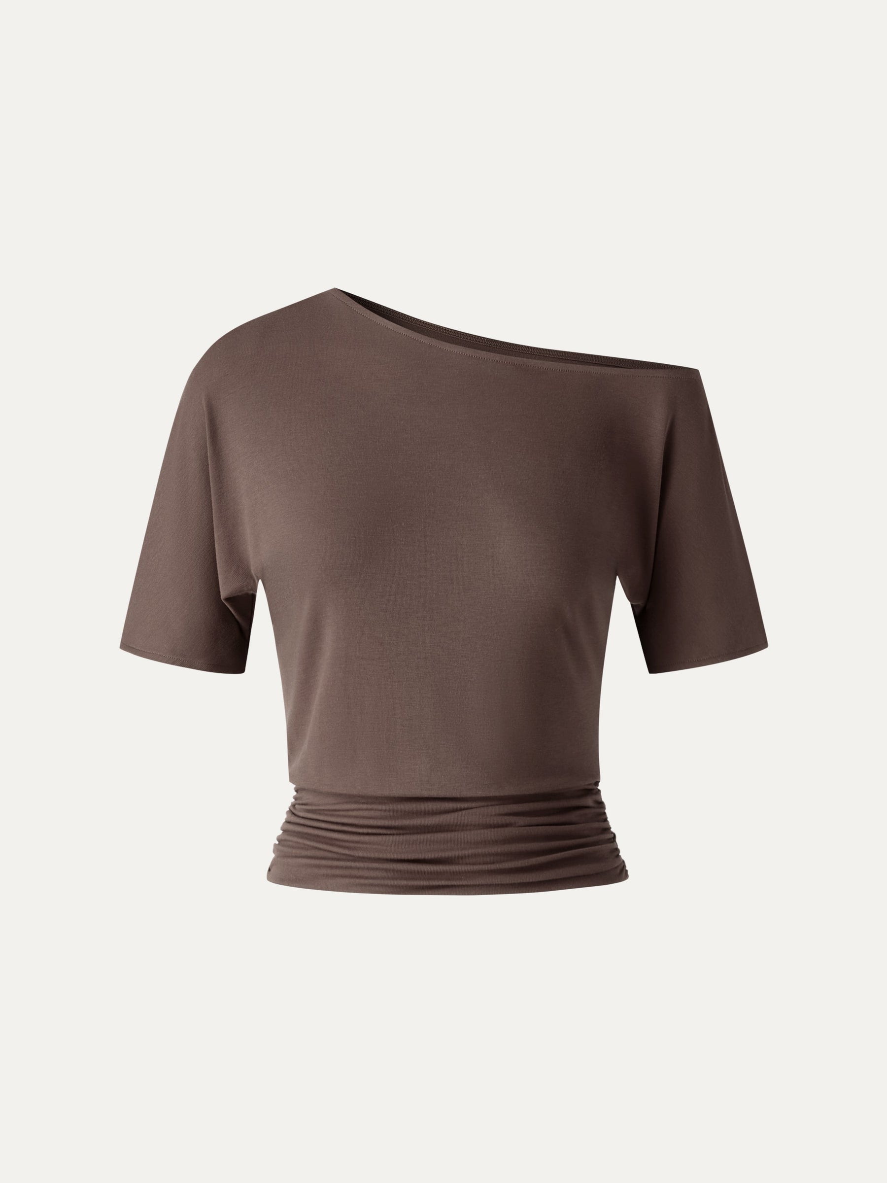CoolTouch Relaxed Short Sleeve Ruched Top