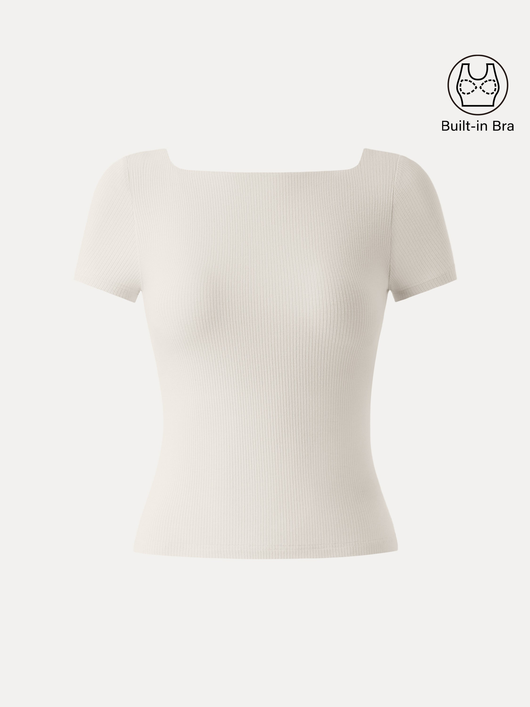 Cooling Ribbed Open Back Summer Bra Top