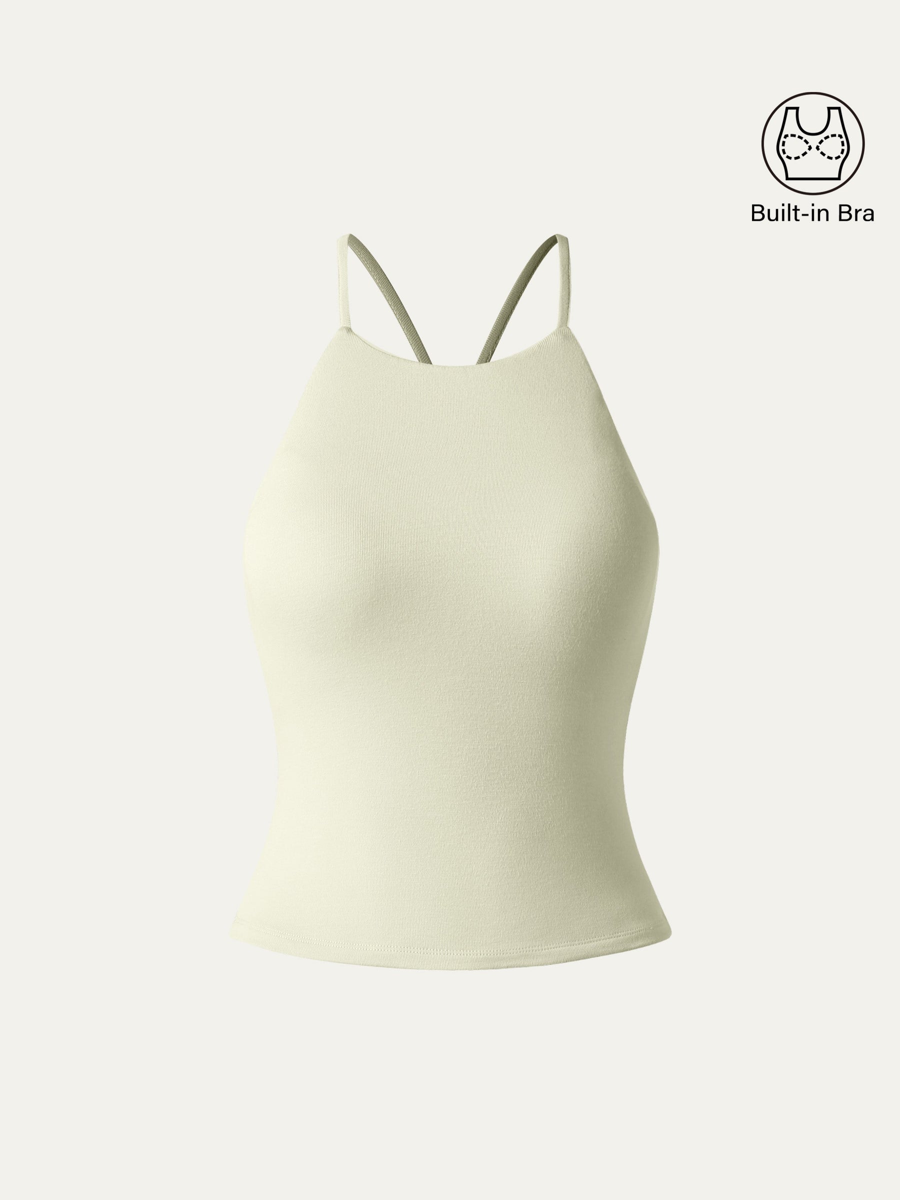 Tie Back Bandless Crop Bra Tank Top
