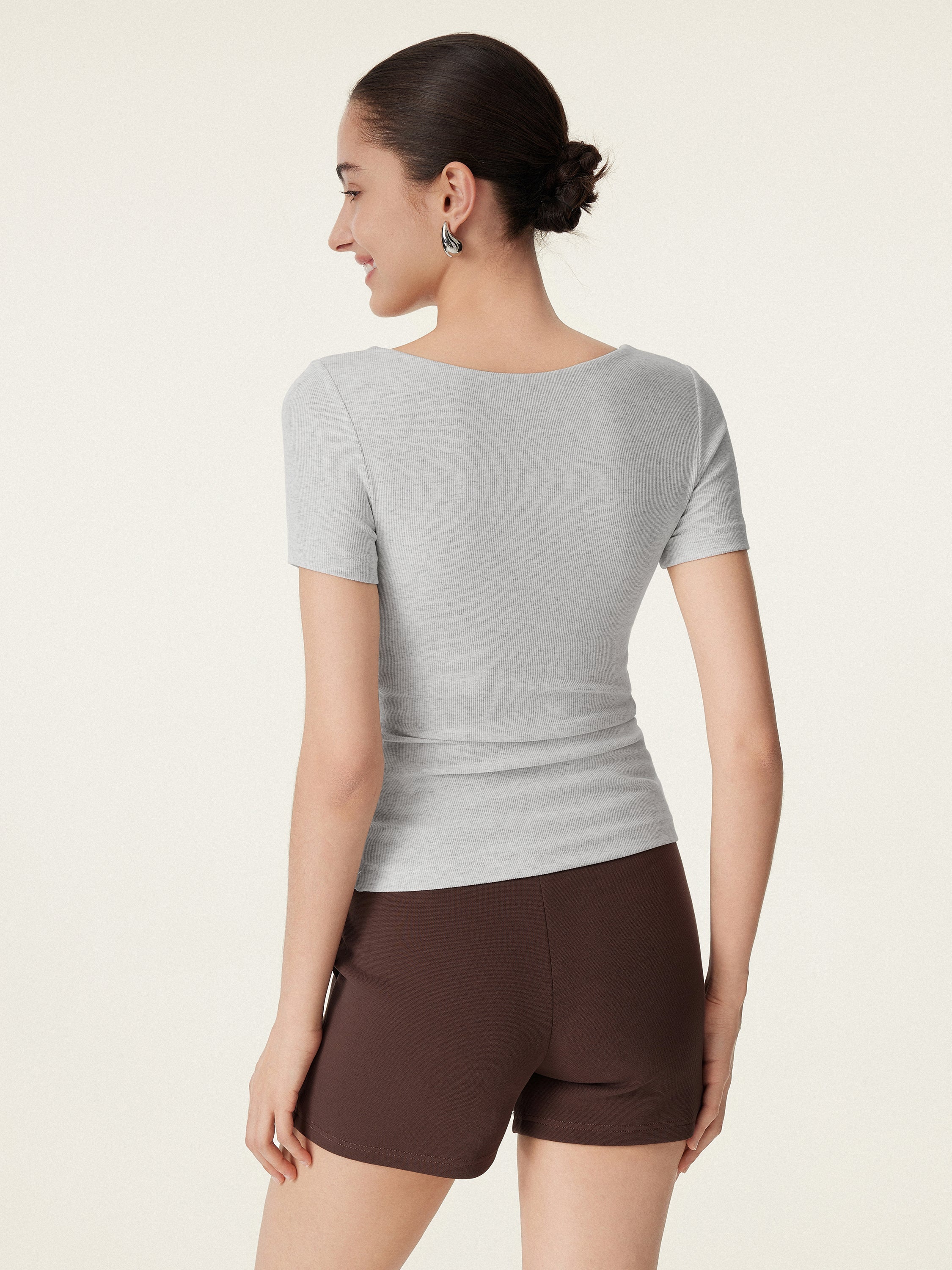 Scoop Neck Cotton New Airy Bra Top