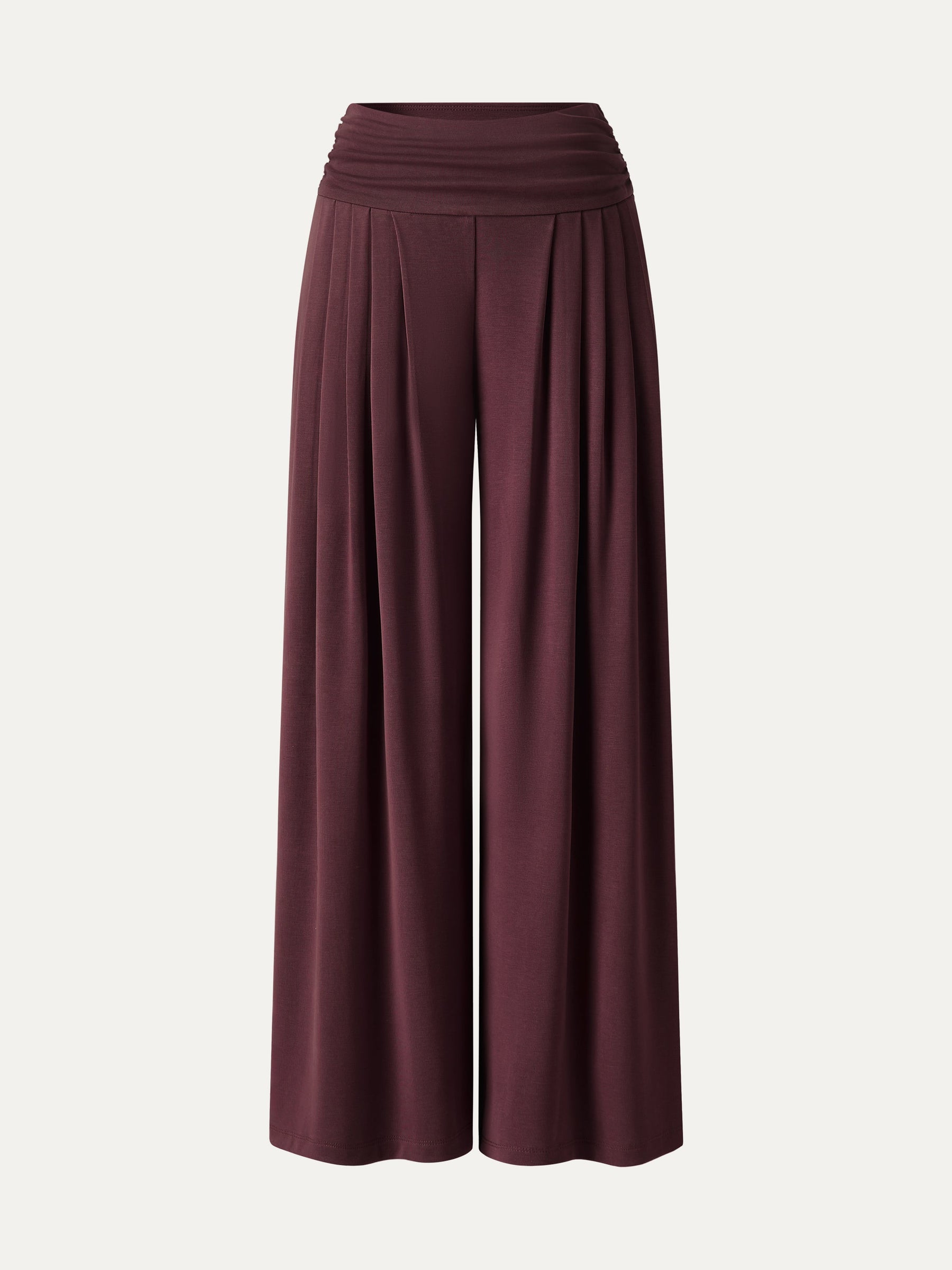 Sandwashed Super Flowy Tucked Palazzo Pant with Pockets