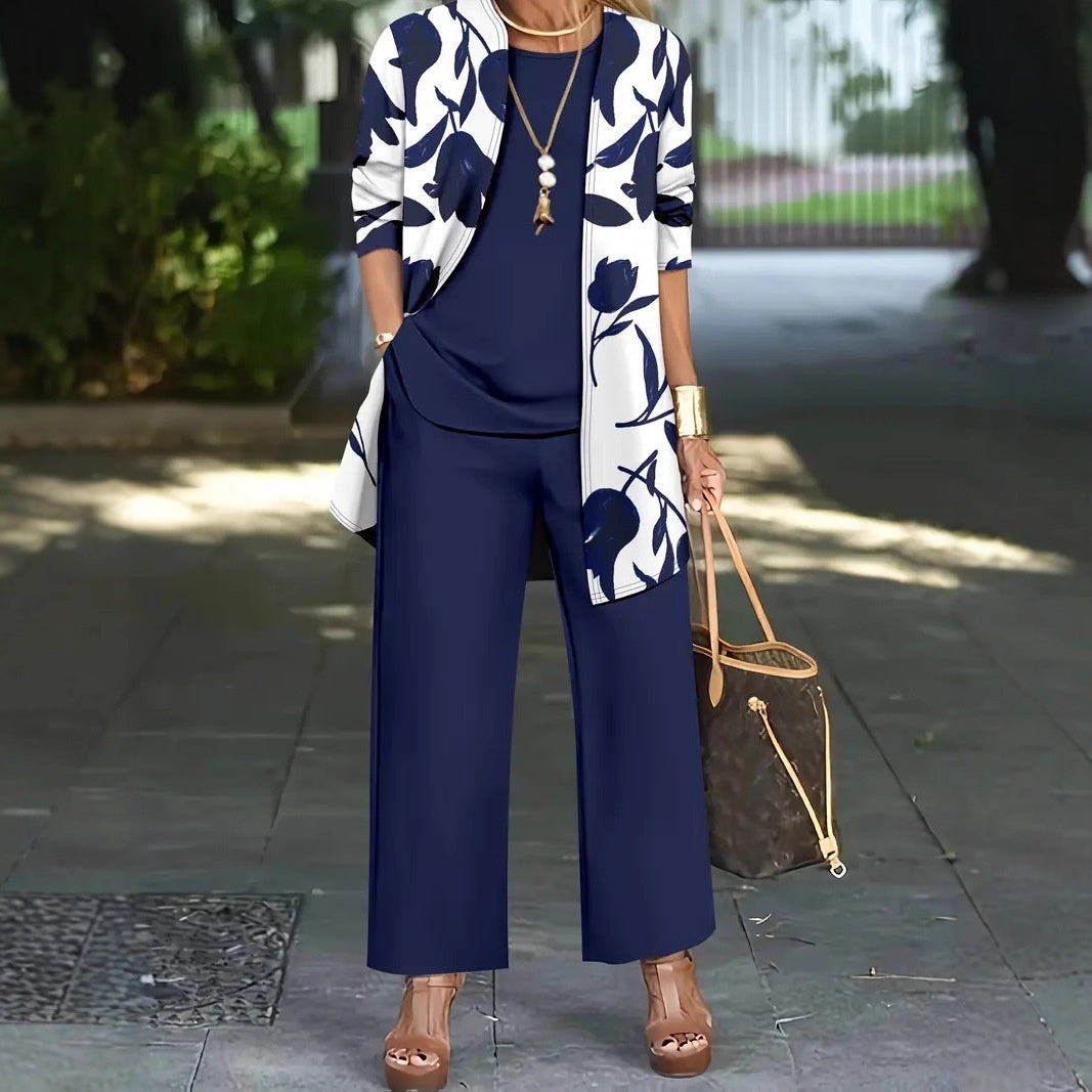 Harmony 3-Piece Set Top Vest And Pants
