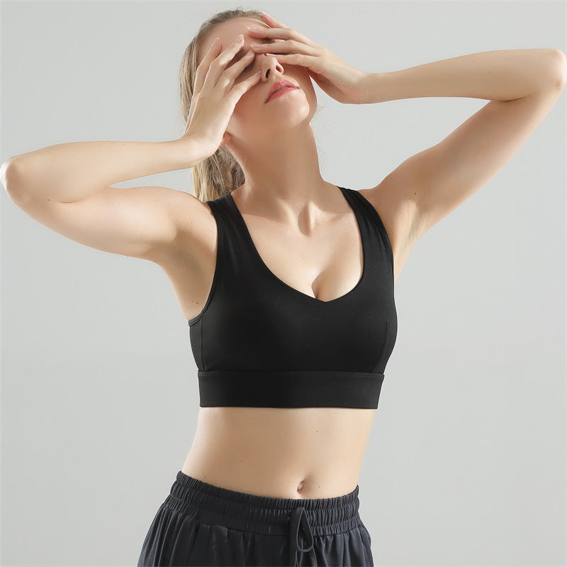 Women's Backless Yoga Vest - Strappy Sports Tank Top