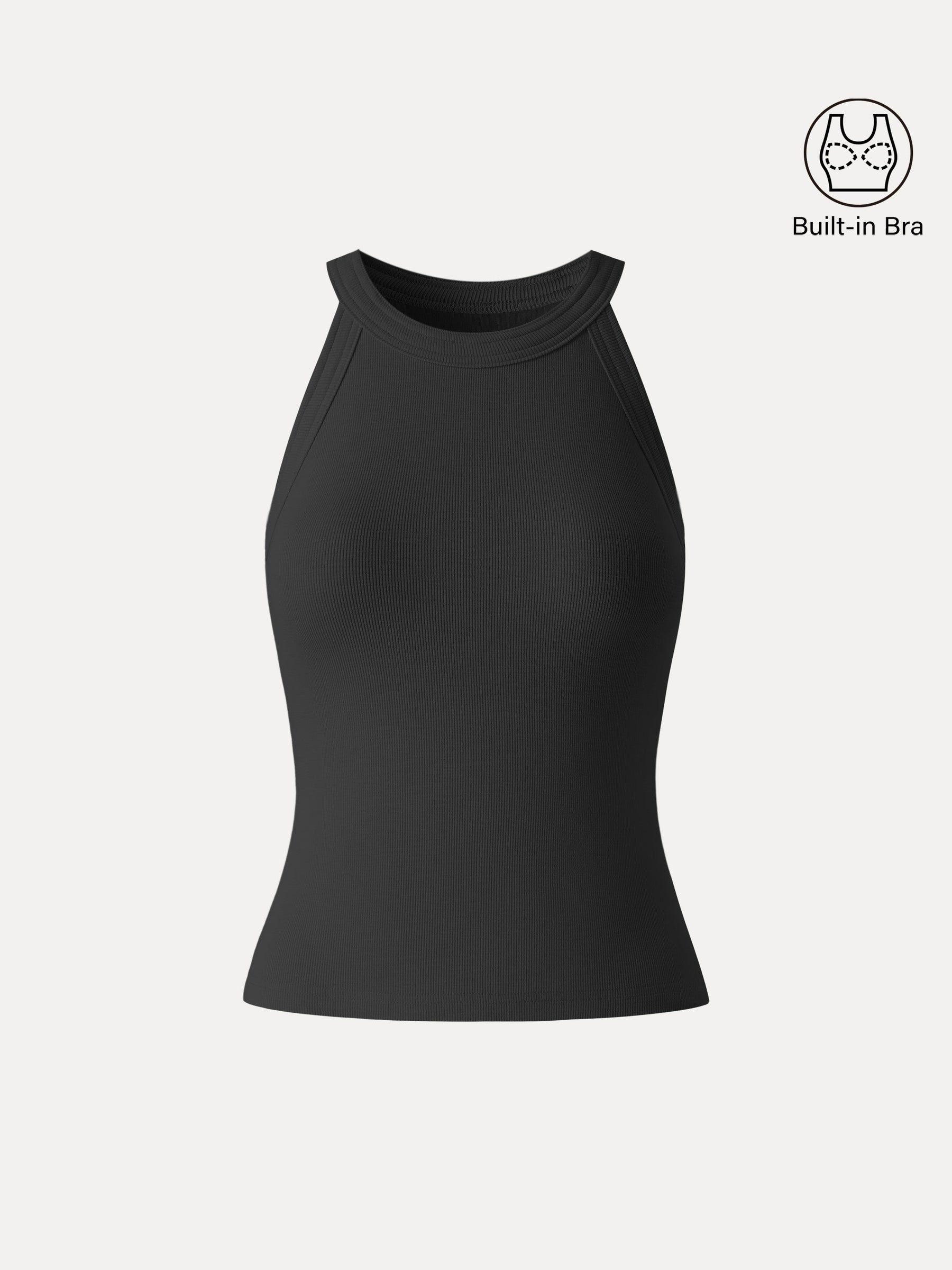 Slub Textured Summer Bra Tank Top