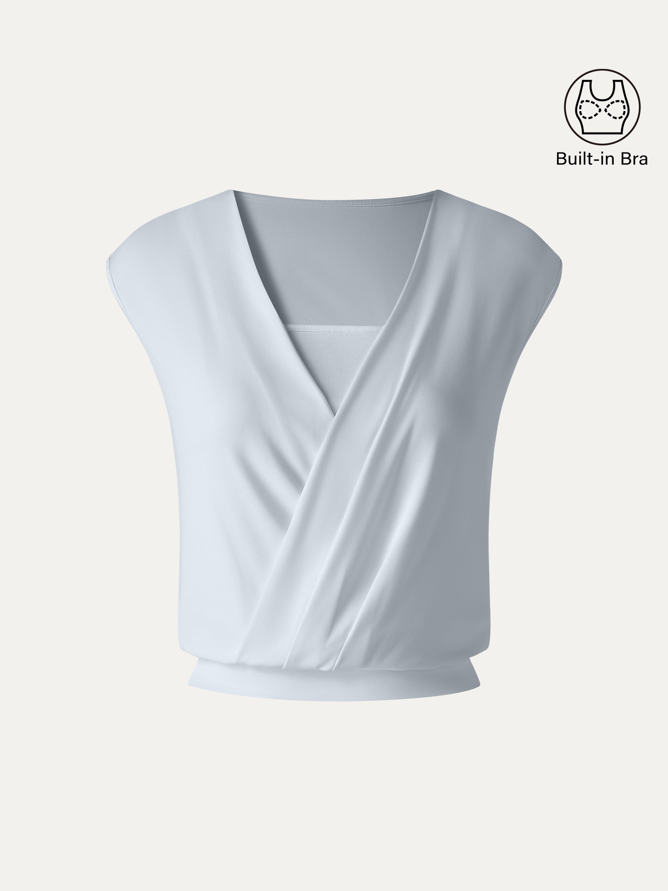 Sandwashed Modal 2-in-1 Wrap Bra Tank