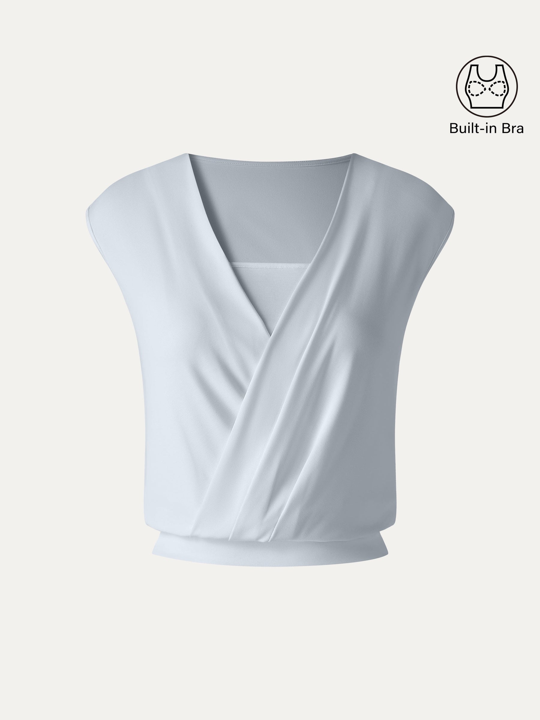 Sandwashed Modal 2-in-1 Wrap Bra Tank