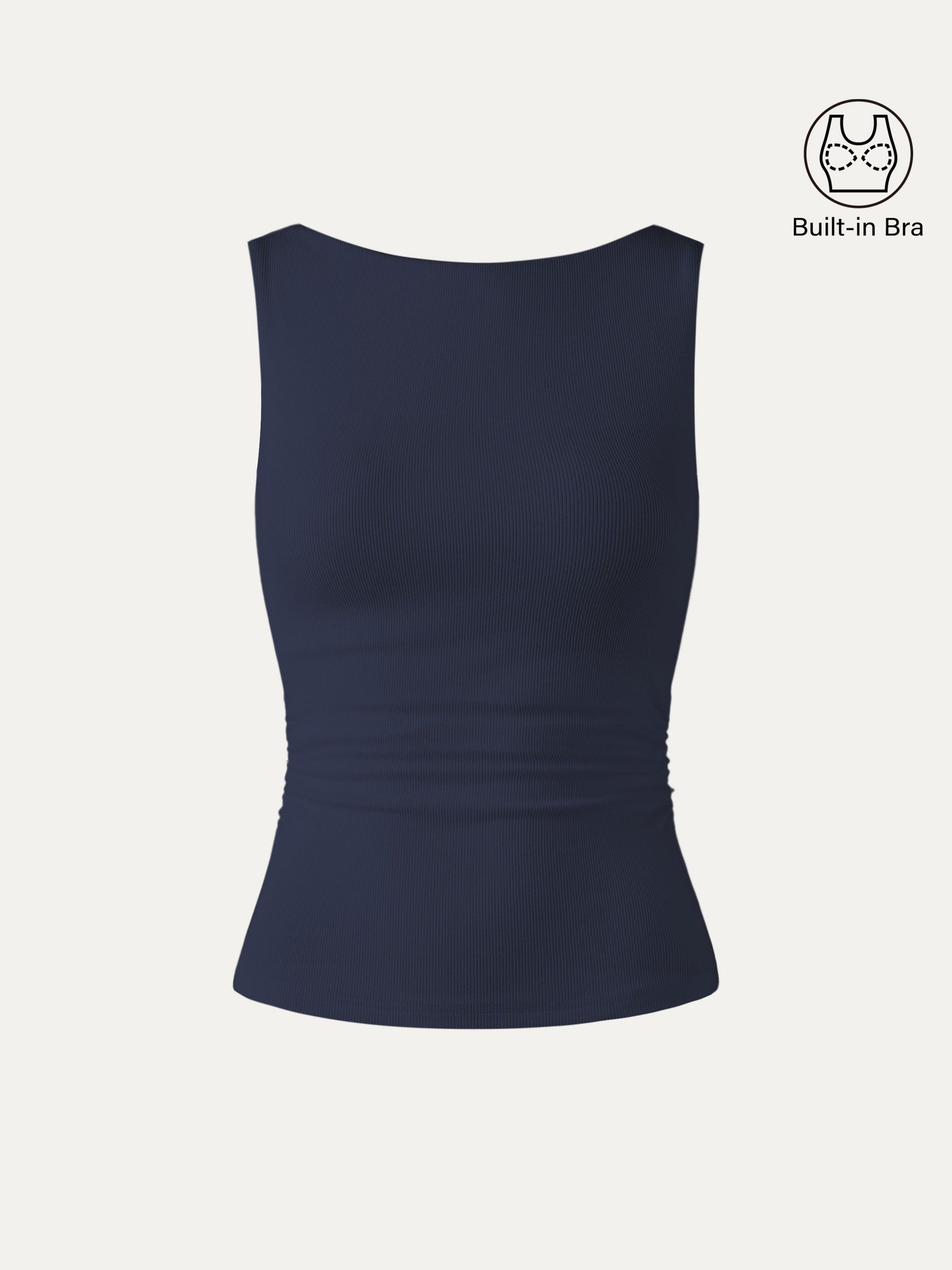 Elastic Open Back Bra Tank