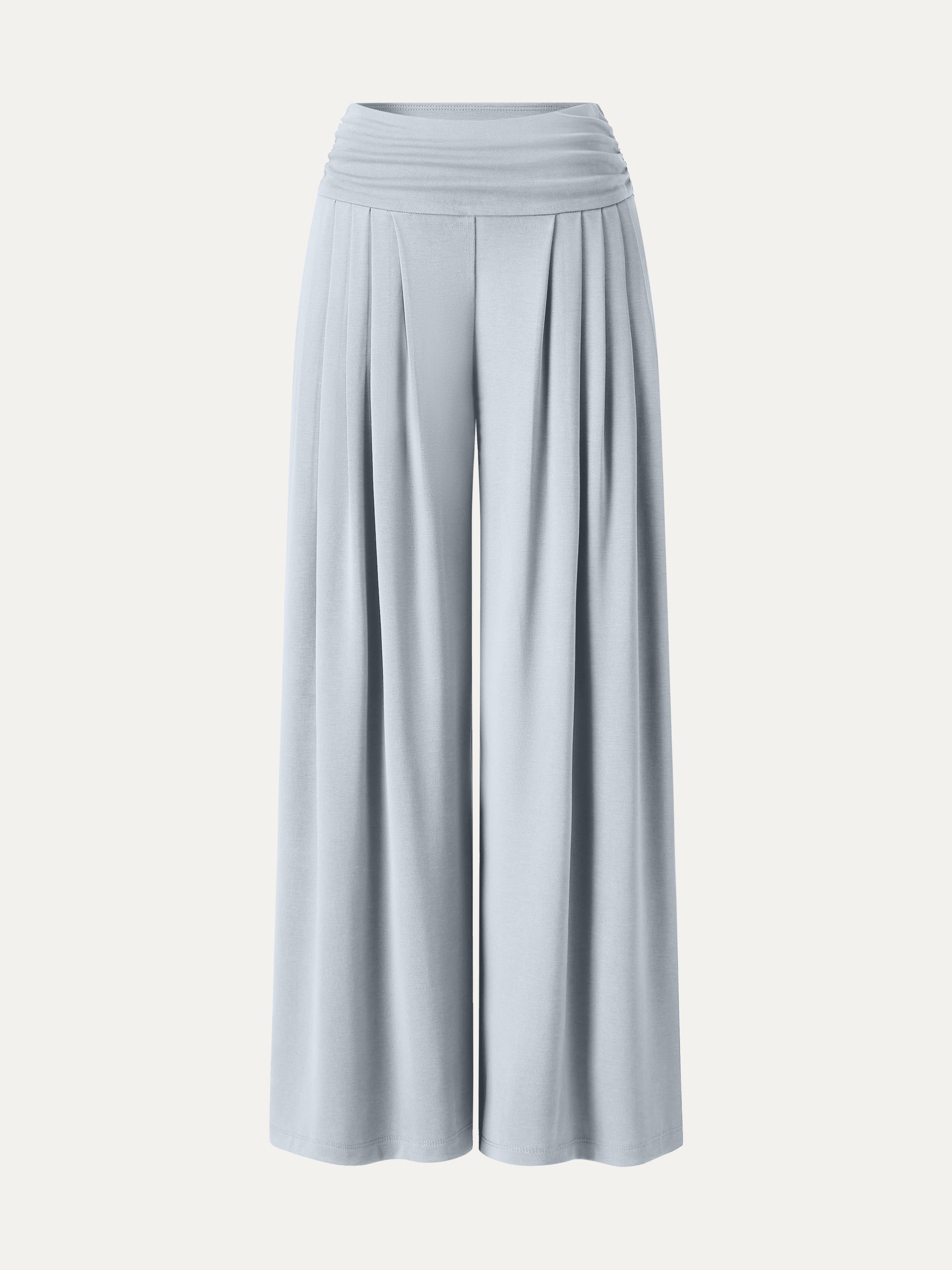 Sandwashed Super Flowy Tucked Palazzo Pant with Pockets