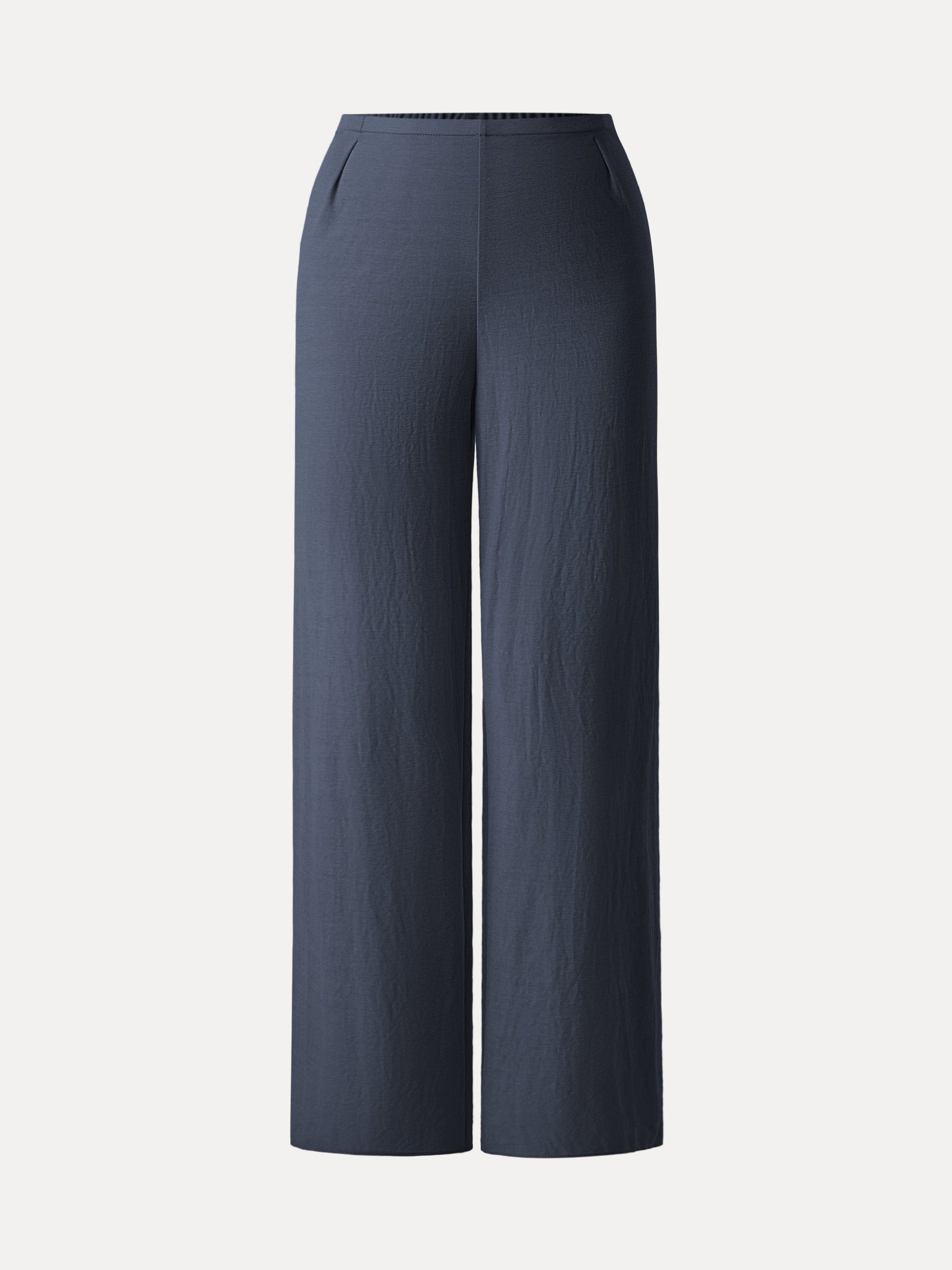 Breathable Cotton-linen Mid Rise Straight Leg Pant