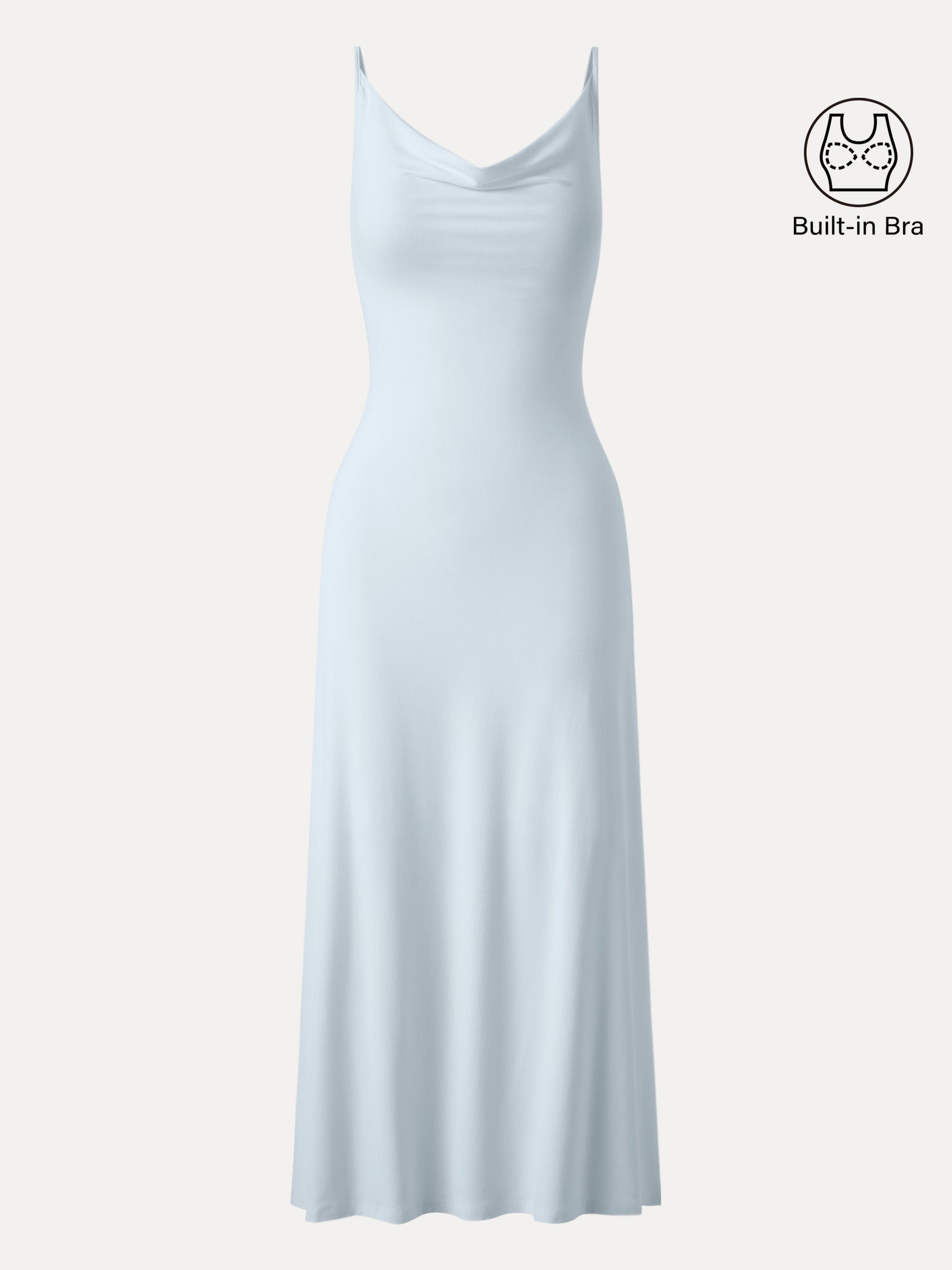 Effortless Vacay Cowl Neck Midi Bra Dress