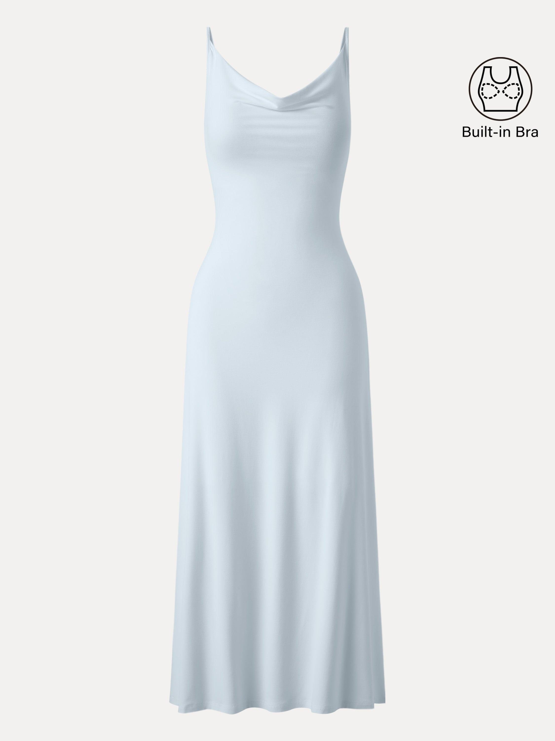 Effortless Vacay Cowl Neck Midi Bra Dress