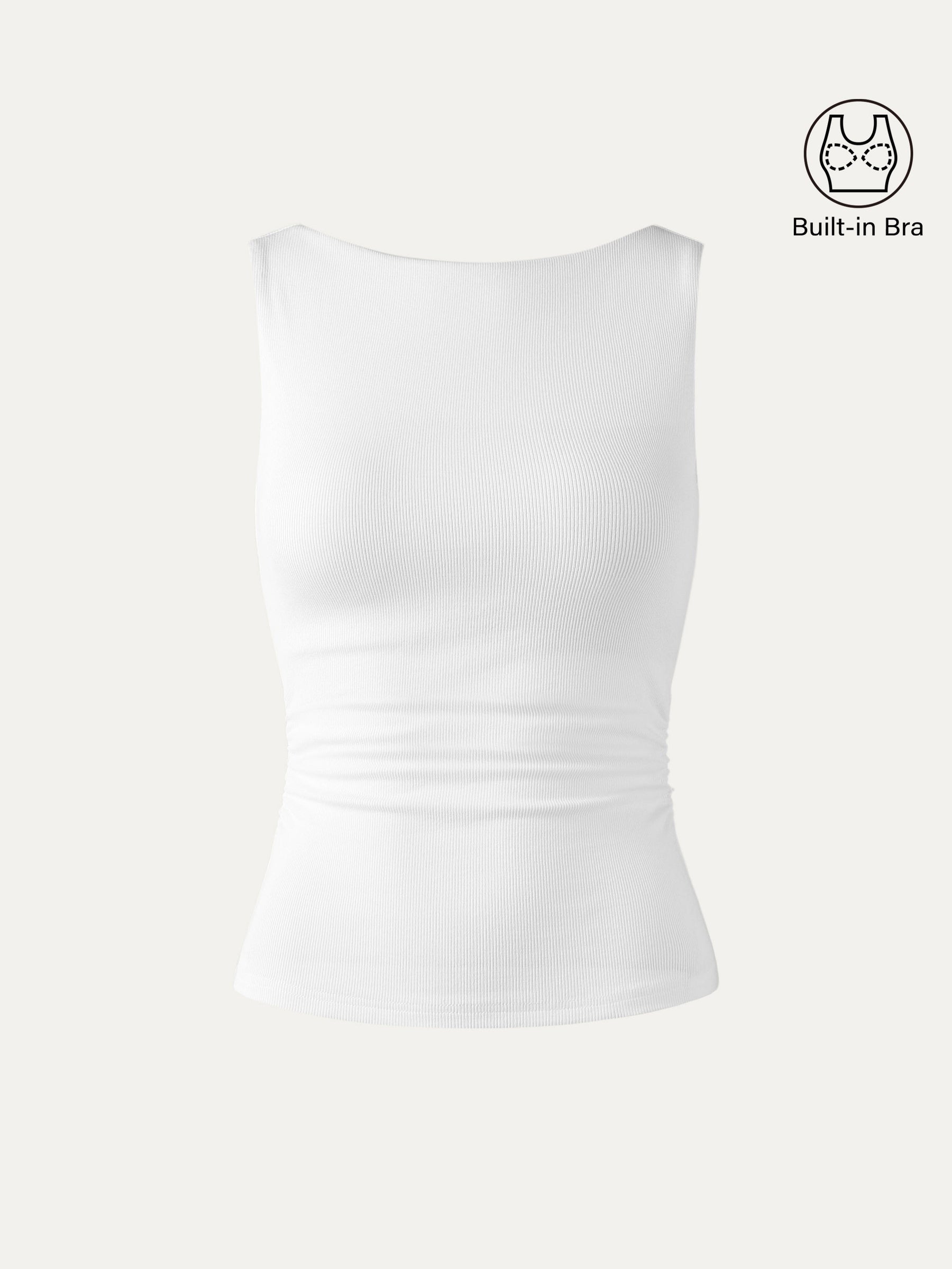 Elastic Open Back Bra Tank