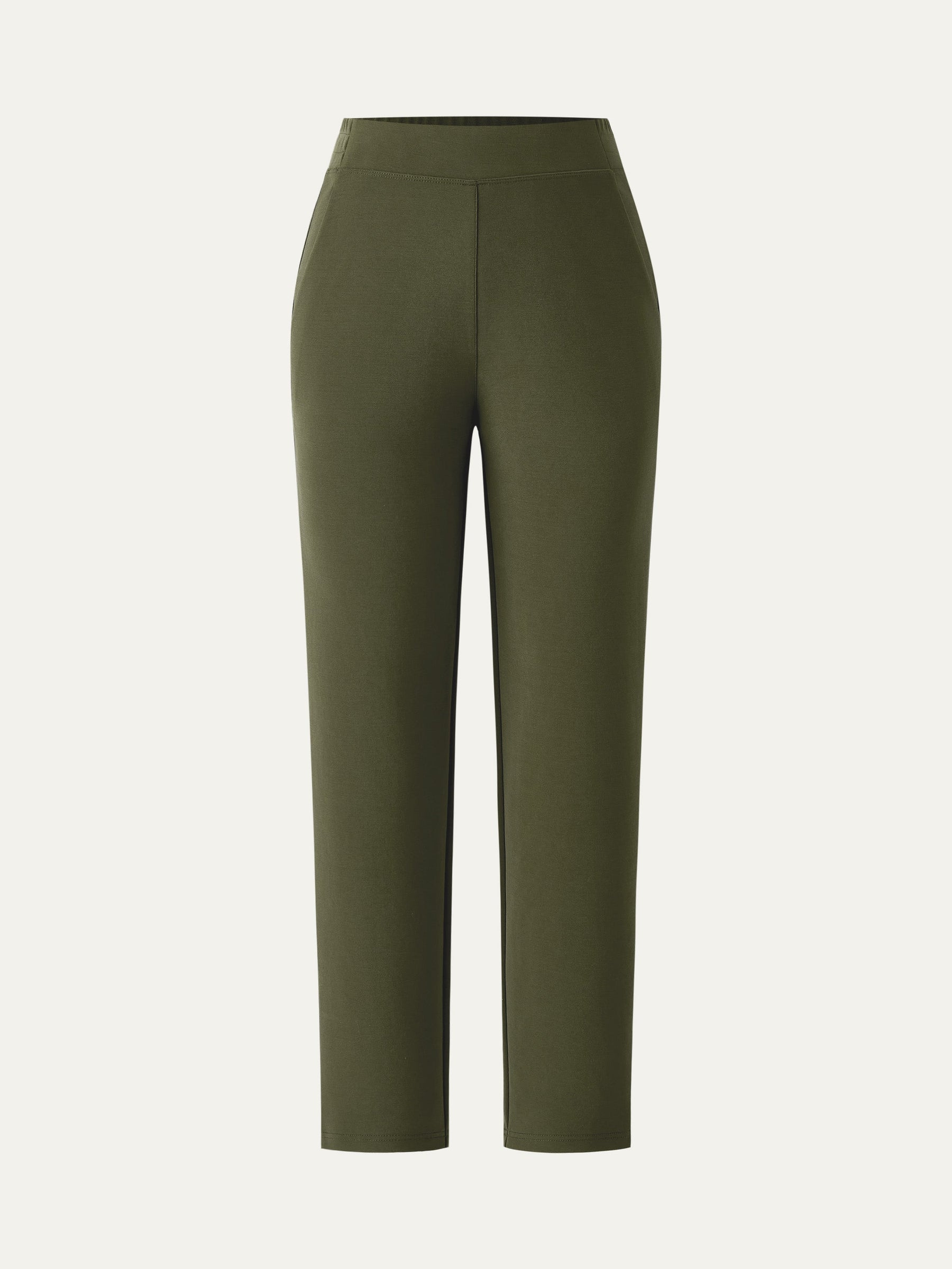 Mid Rise Pull-on Tapered Pant with Pockets