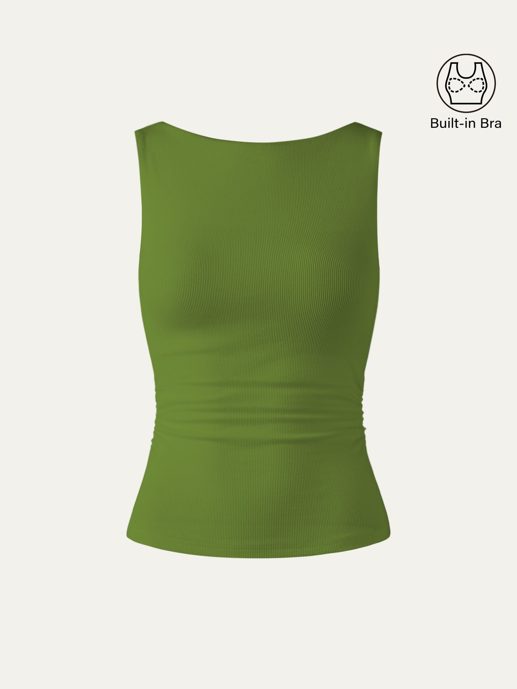 Elastic Open Back Bra Tank