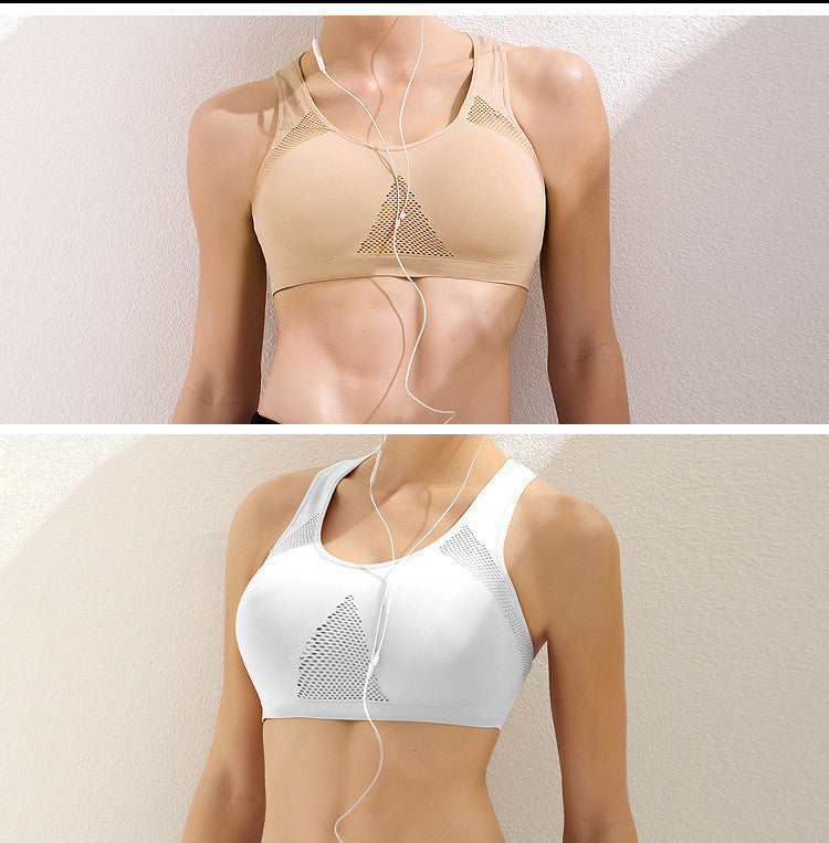 Women's Mesh Sports Bra - Quick-Drying Yoga & Running Bra