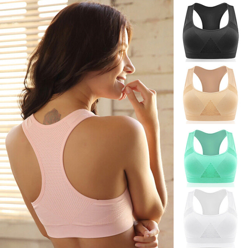Women's Mesh Sports Bra - Quick-Drying Yoga & Running Bra