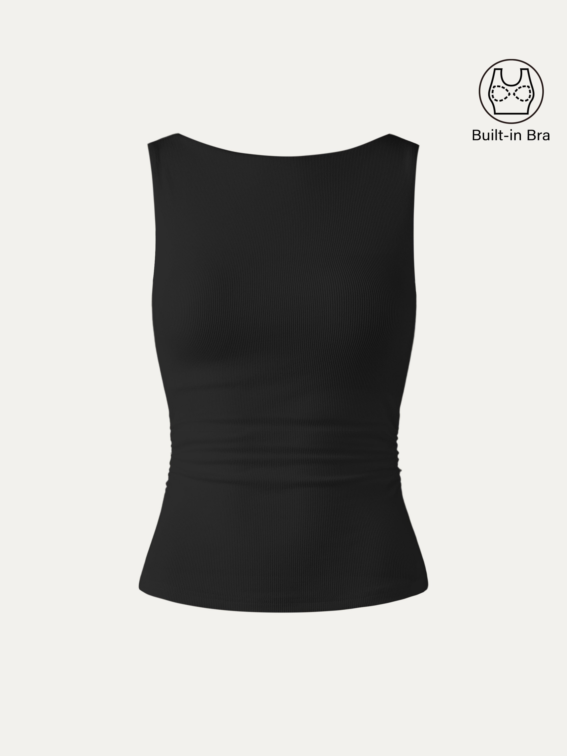 Elastic Open Back Bra Tank