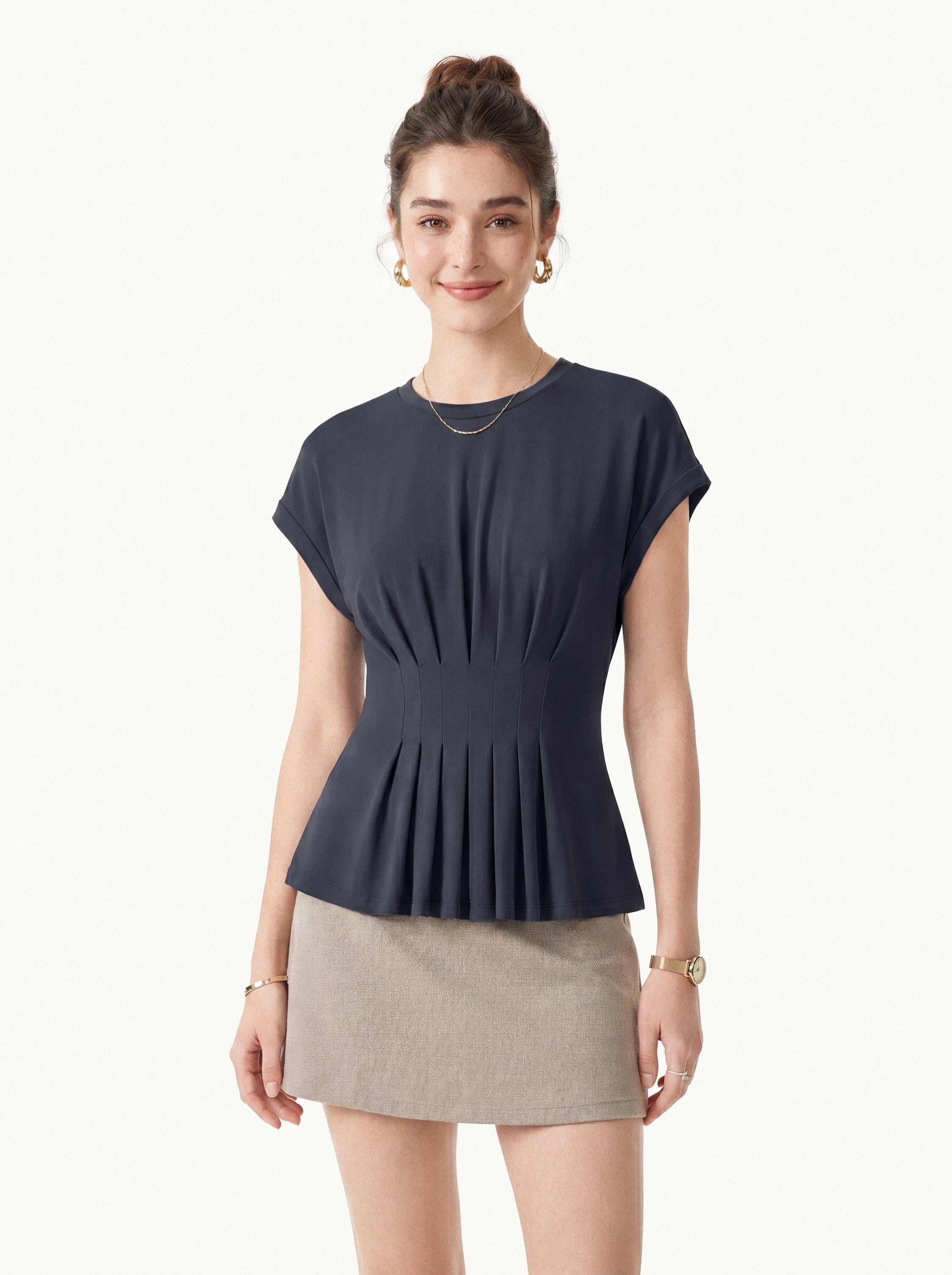 Tucked Short Sleeve Tee