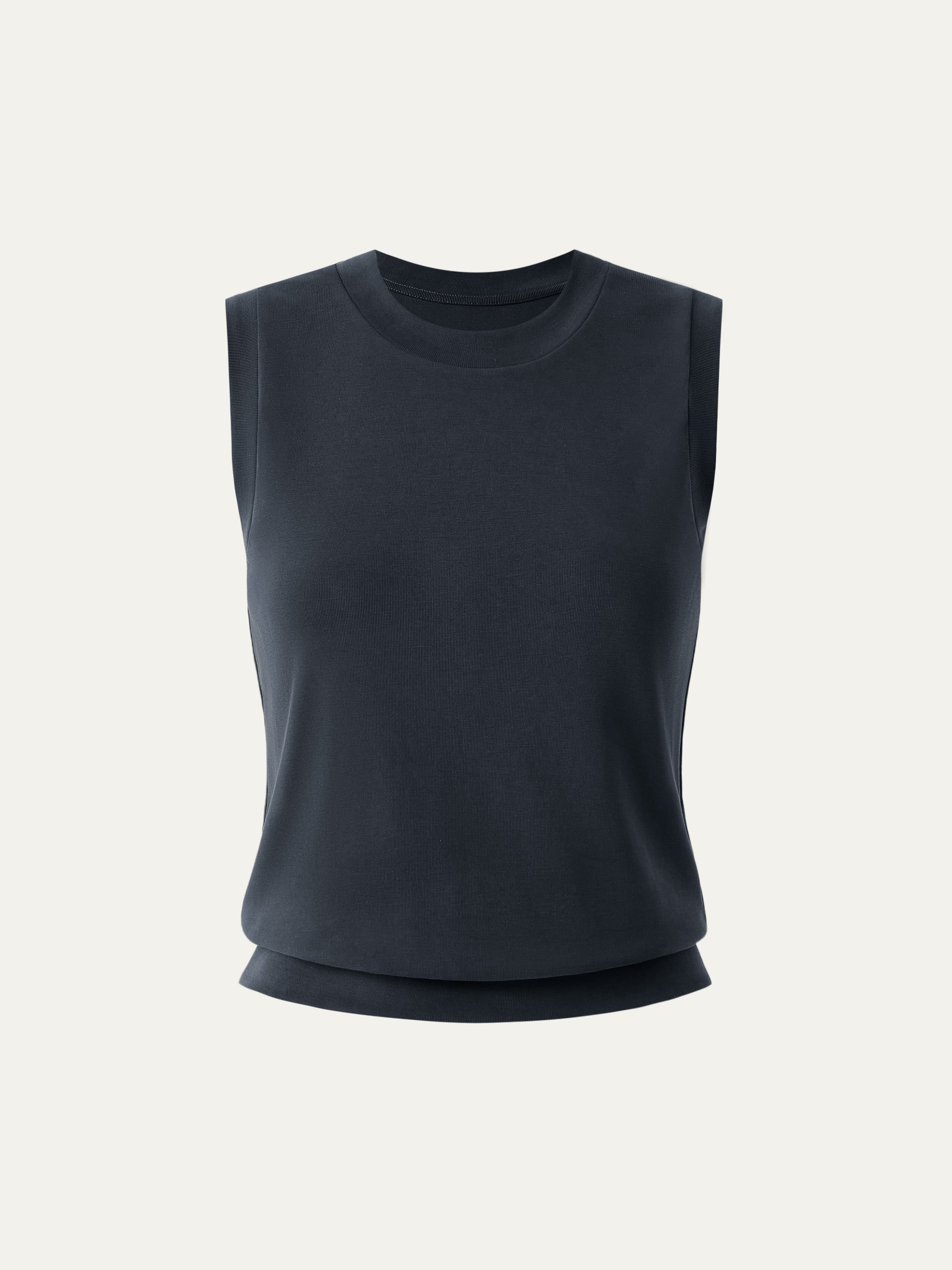 Sandwashed Crew Neck Top