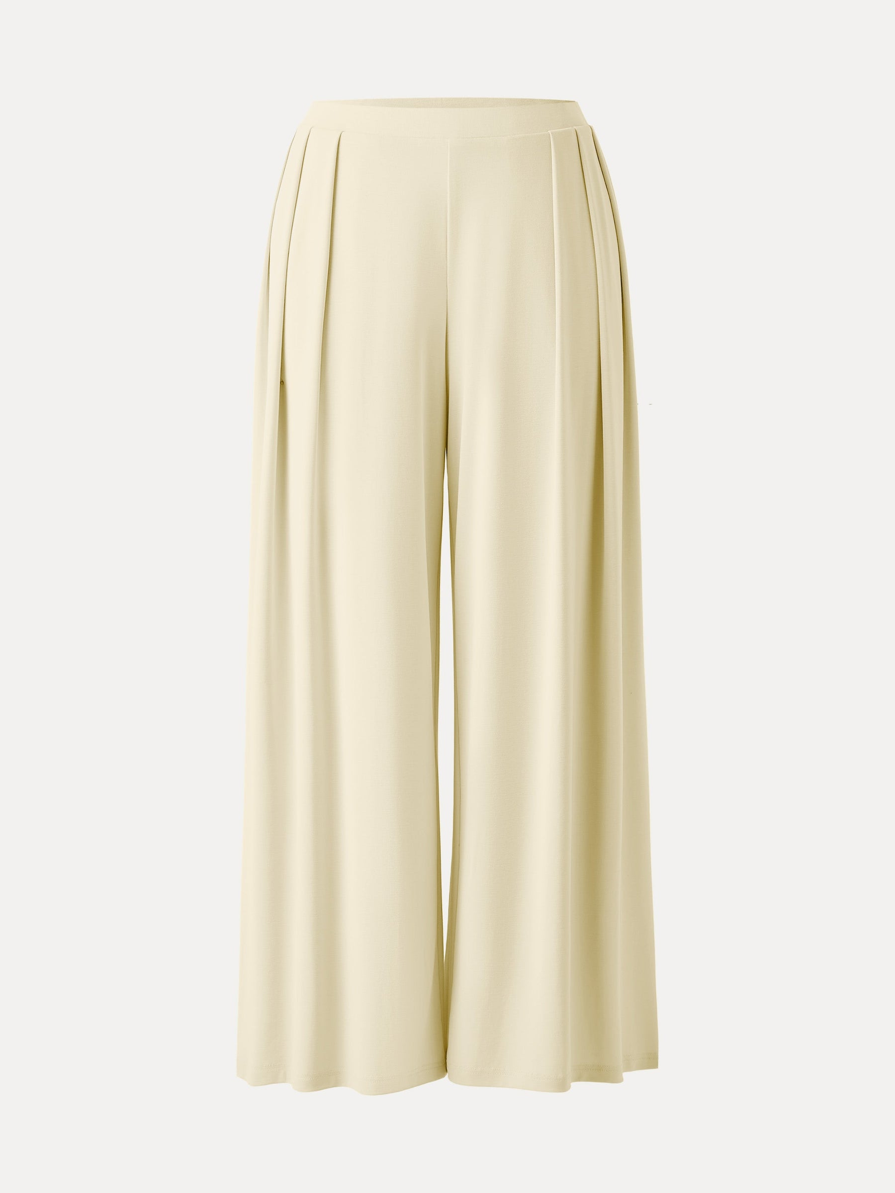 Sandwashed Mid Rise Pleated Wide Leg Palazzo Pant with Pockets