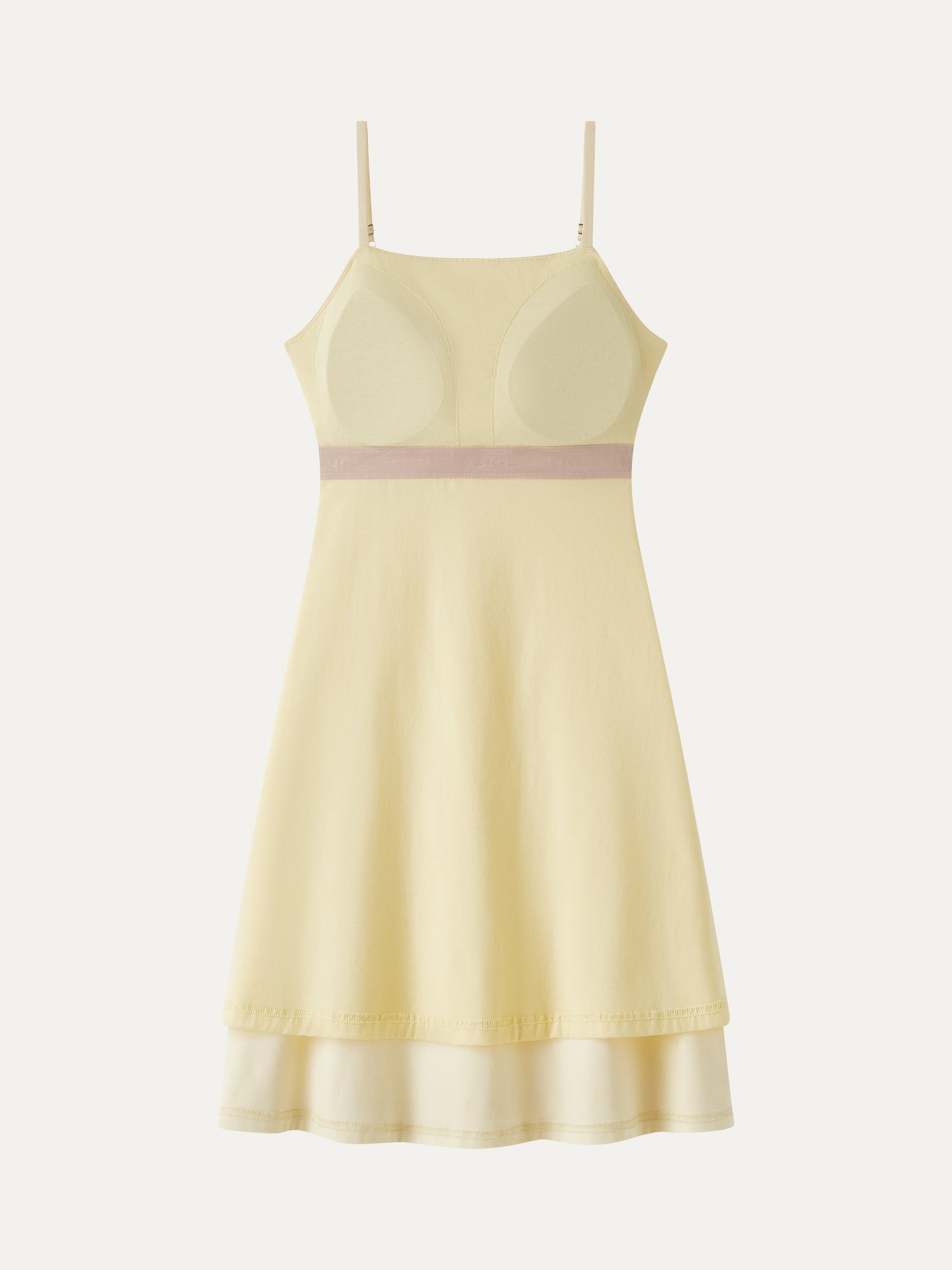 Matte Smooth Square Neck Ruched Spaghetti Mini Bra Dress