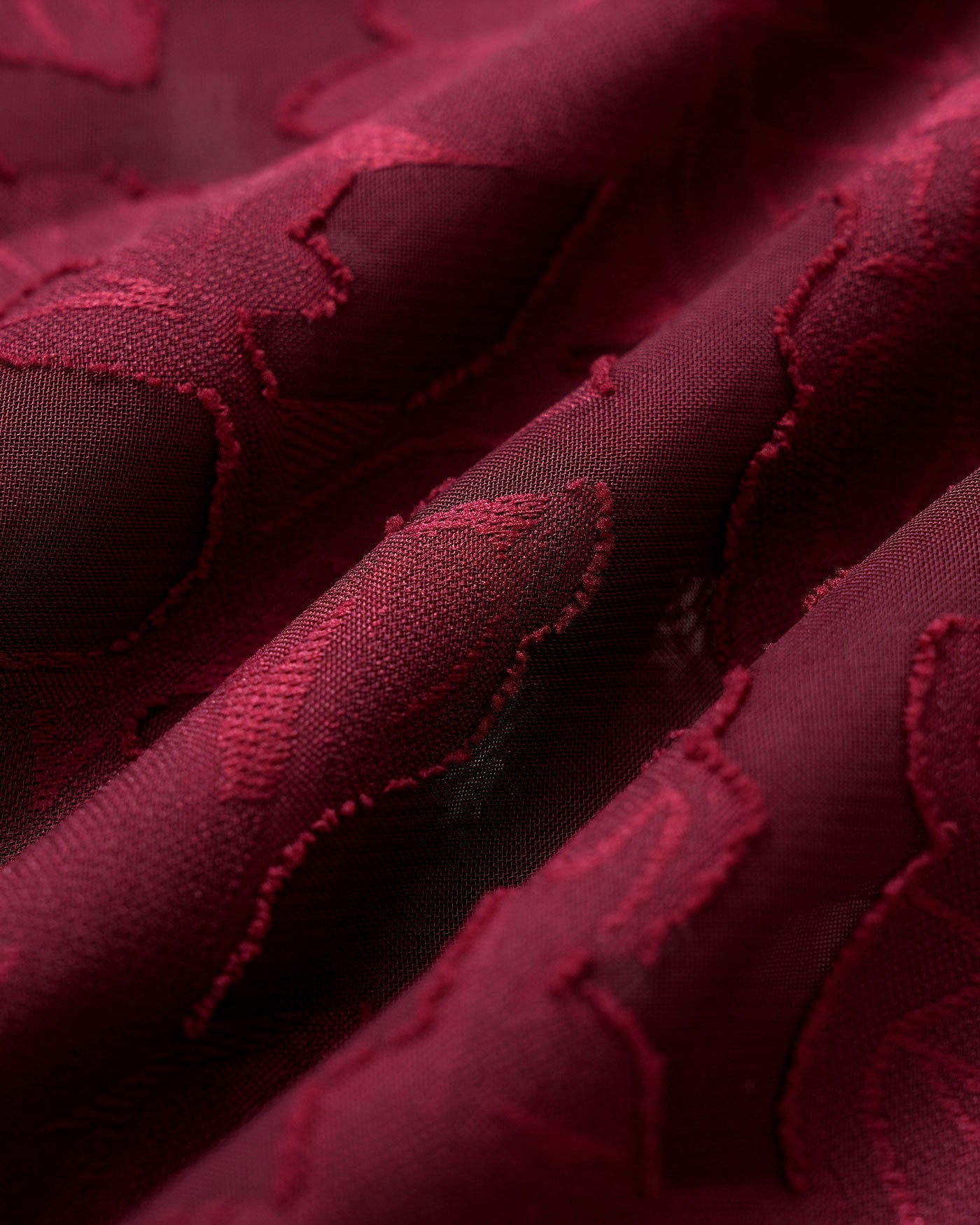 Wine Red Sweetheart Neck Jacquard Slip Midi Dress