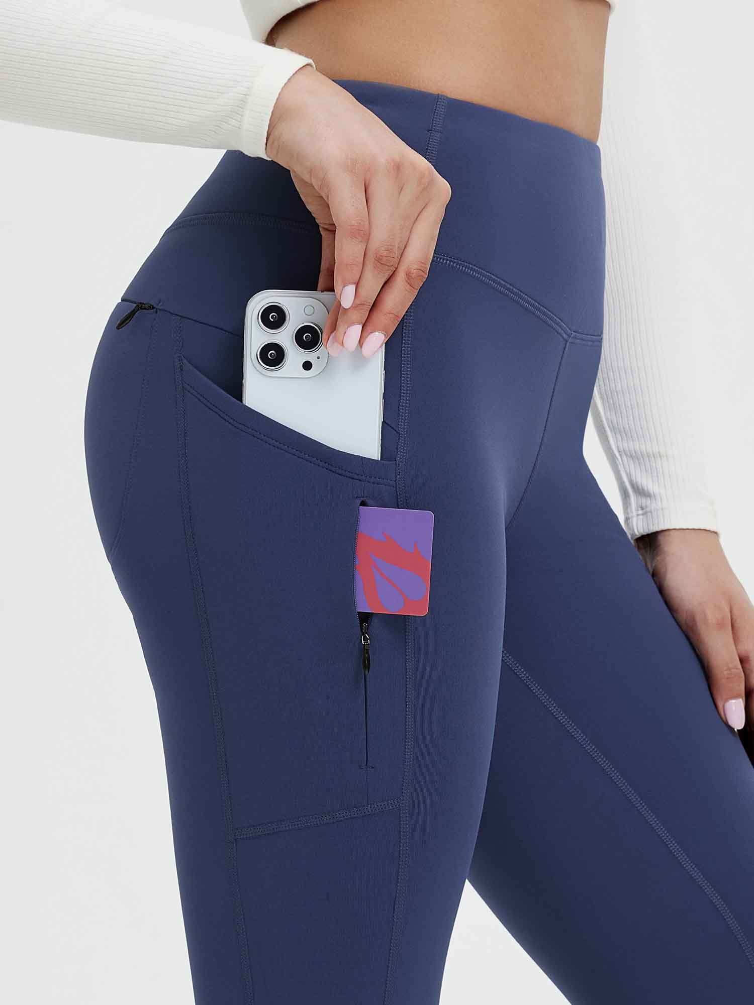 25" Fleece-Lined Yoga Leggings