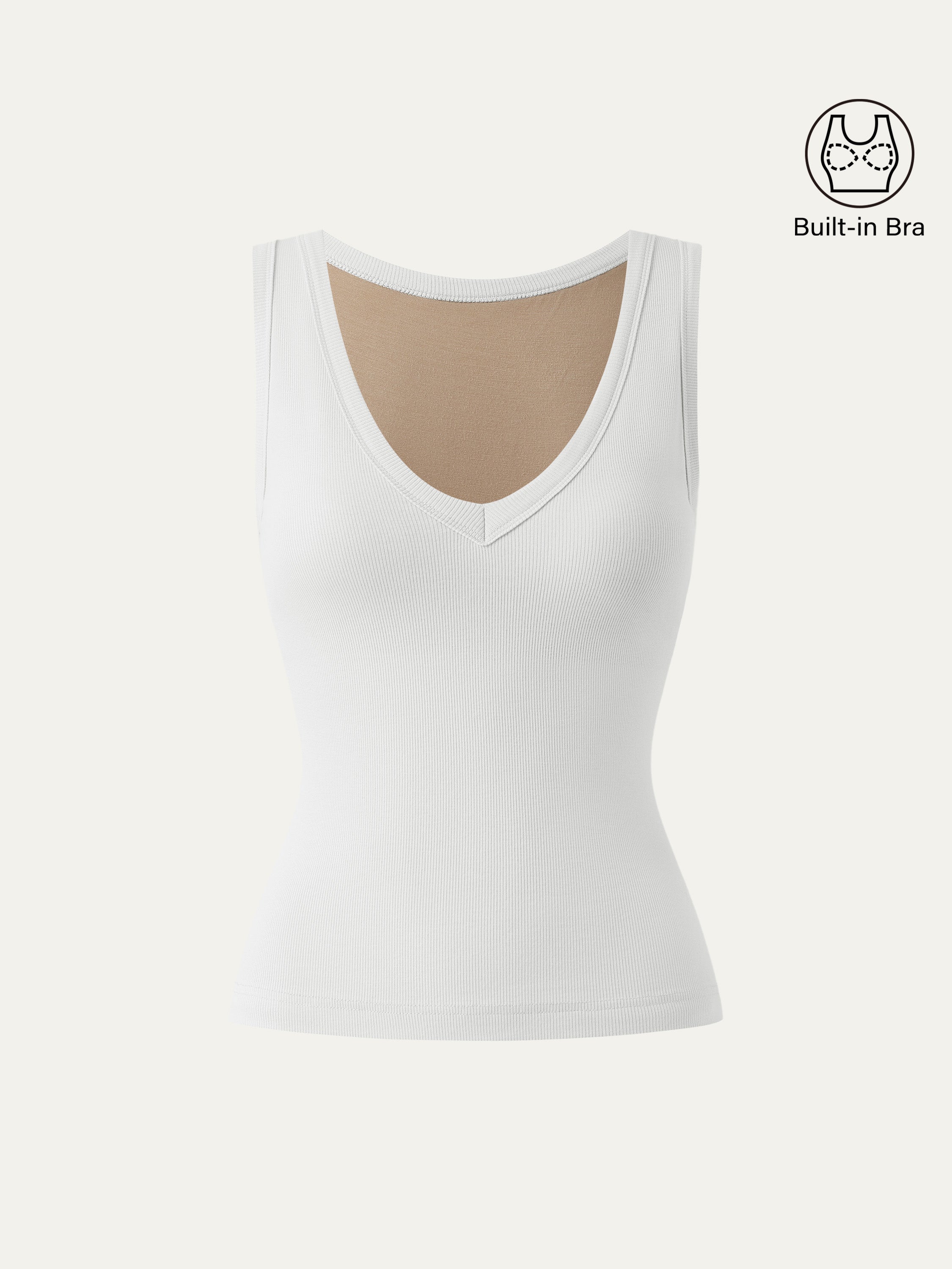 V-neck Cotton New Airy Bra Tank