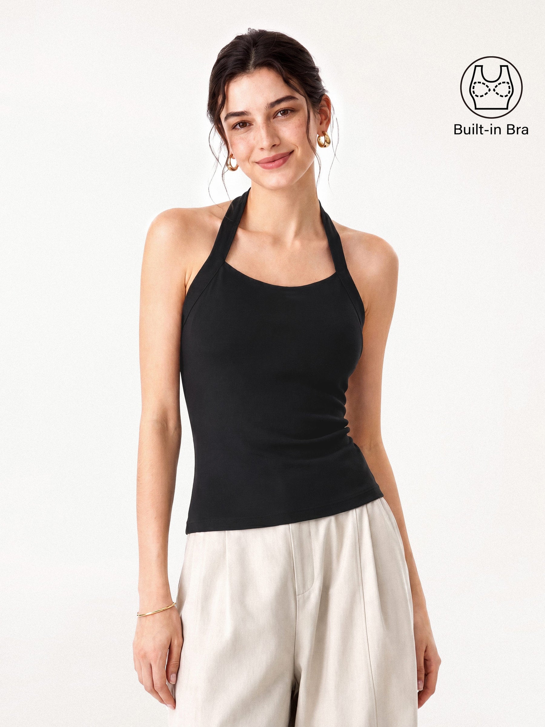 Sleek Halter Bra Top