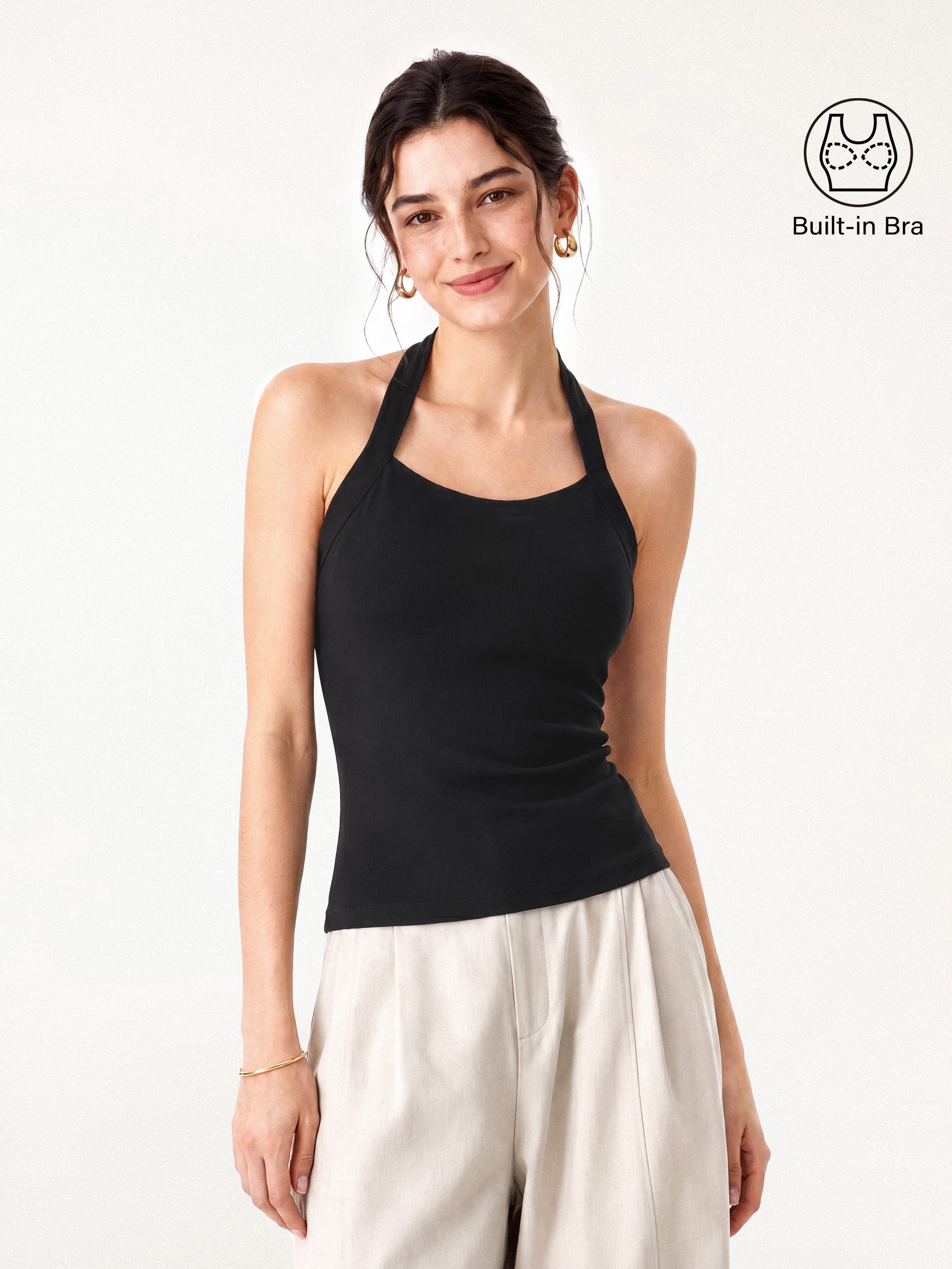 Sleek Halter Bra Top