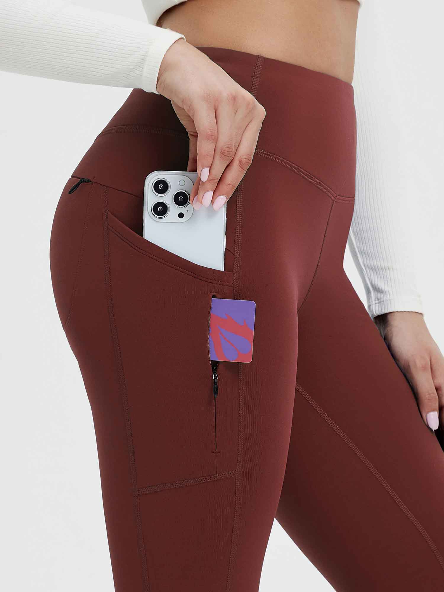 25" Fleece-Lined Yoga Leggings