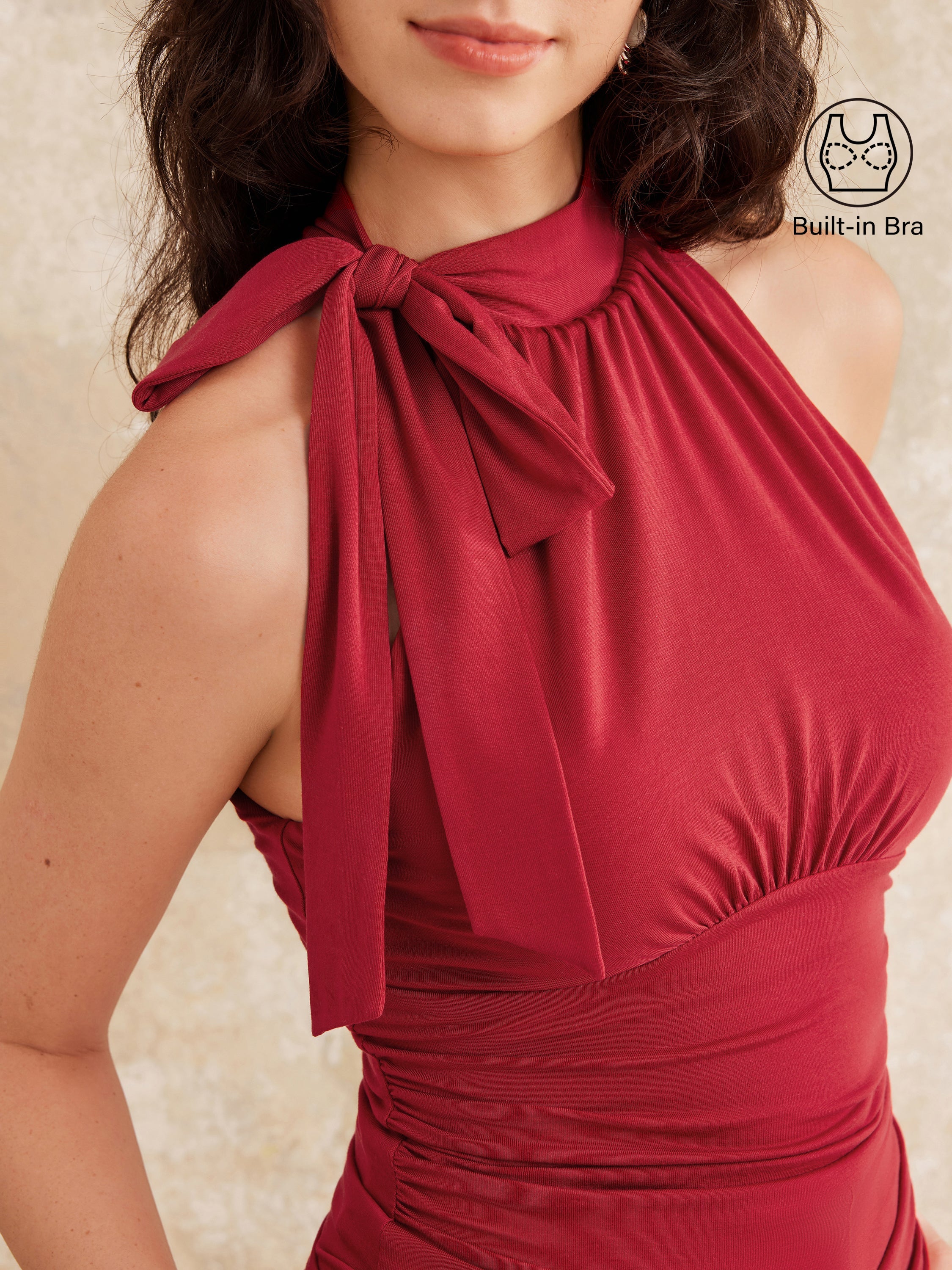 High Tie Neck New Airy Bra Tank