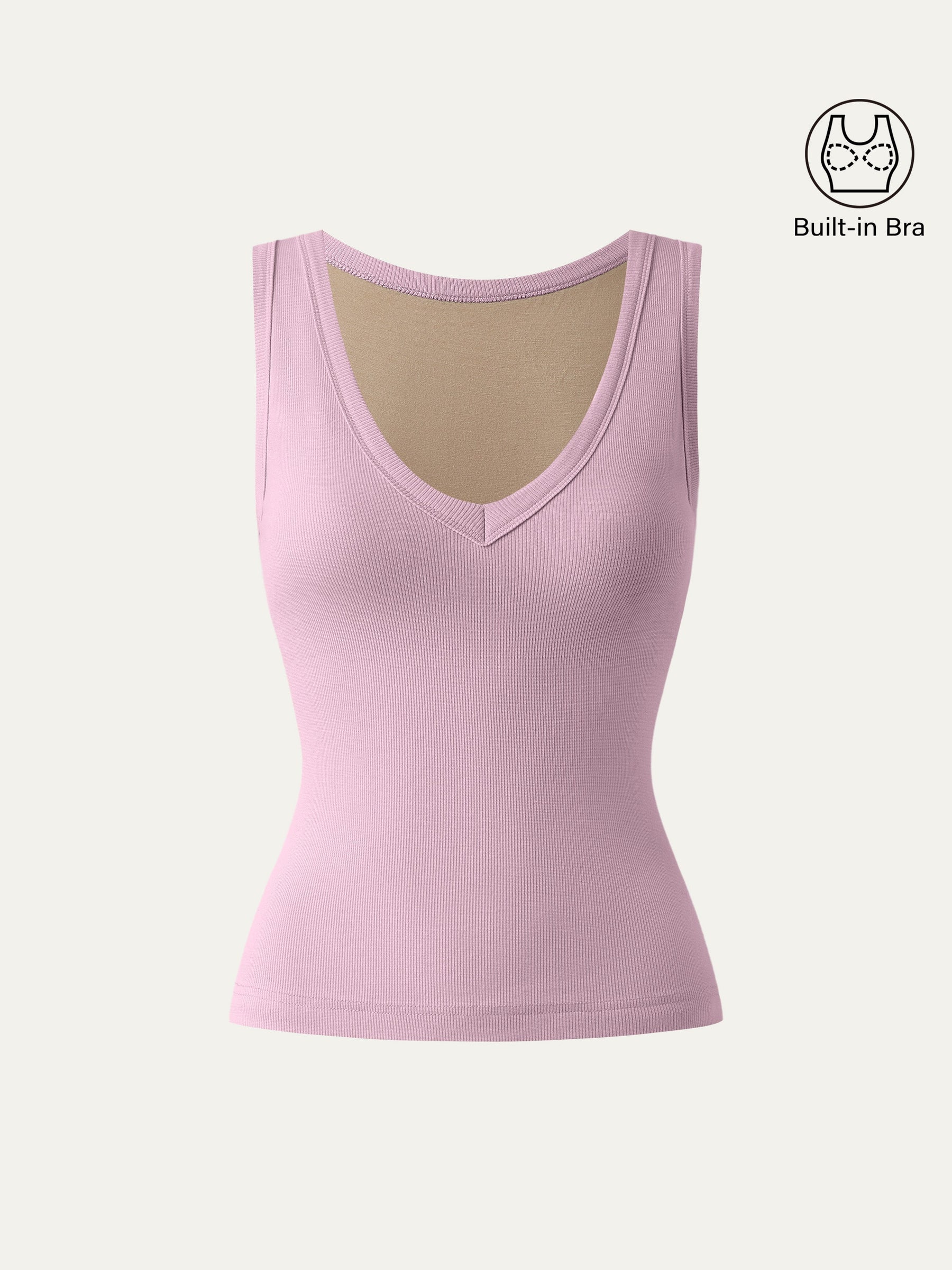 Stretchy V-neck Cotton New Airy Bra Tank