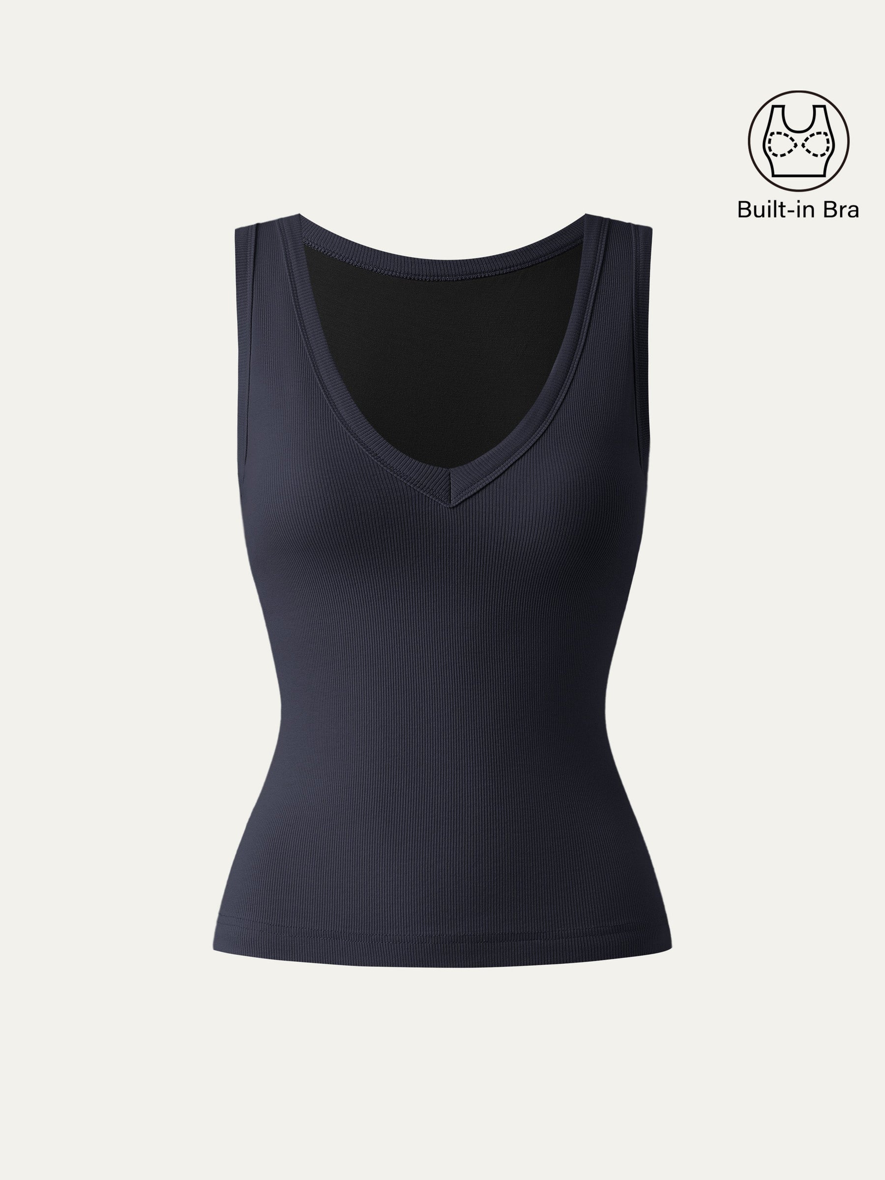 Stretchy V-neck Cotton New Airy Bra Tank