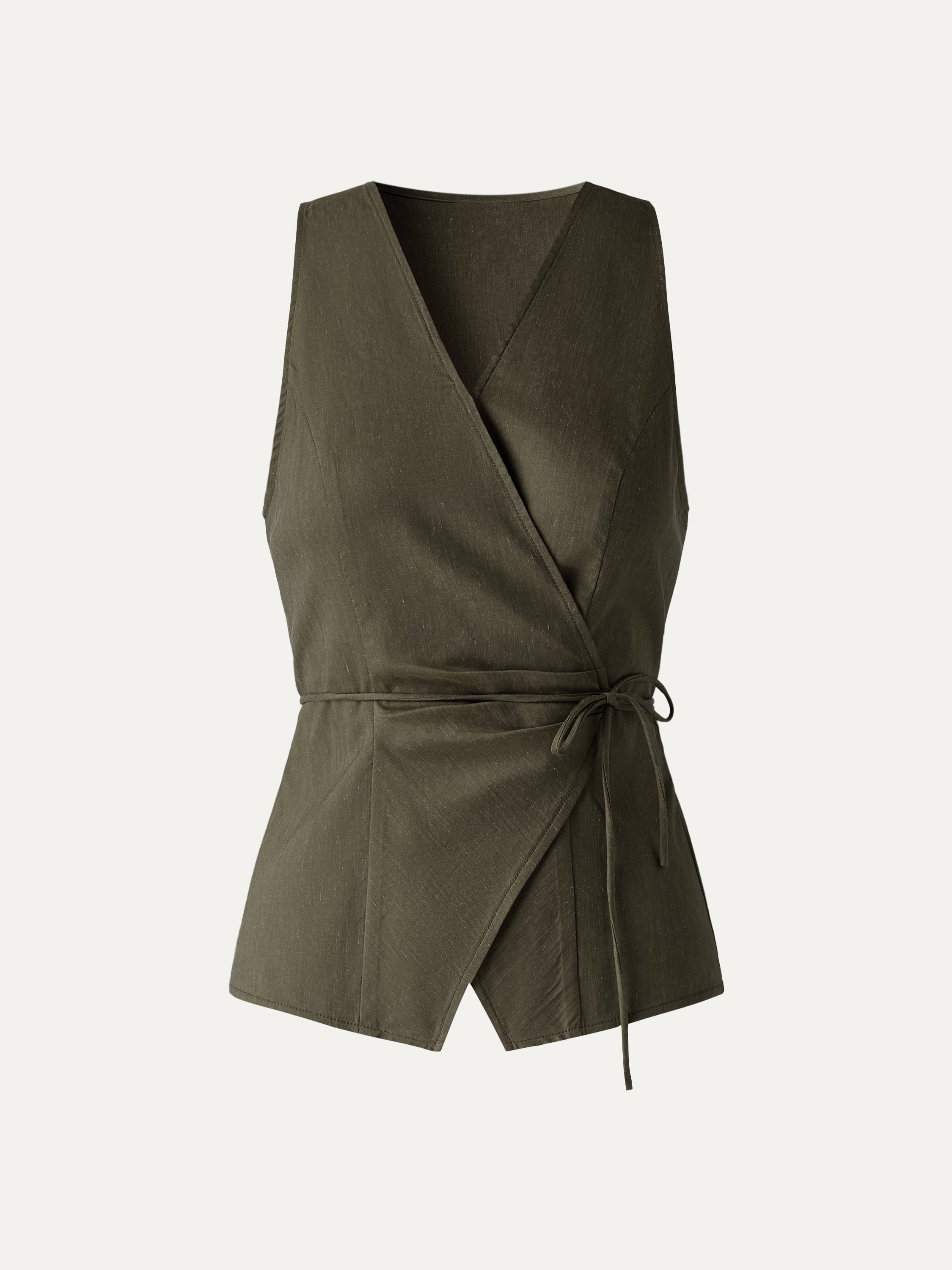 Wrap Top with Self-Tie
