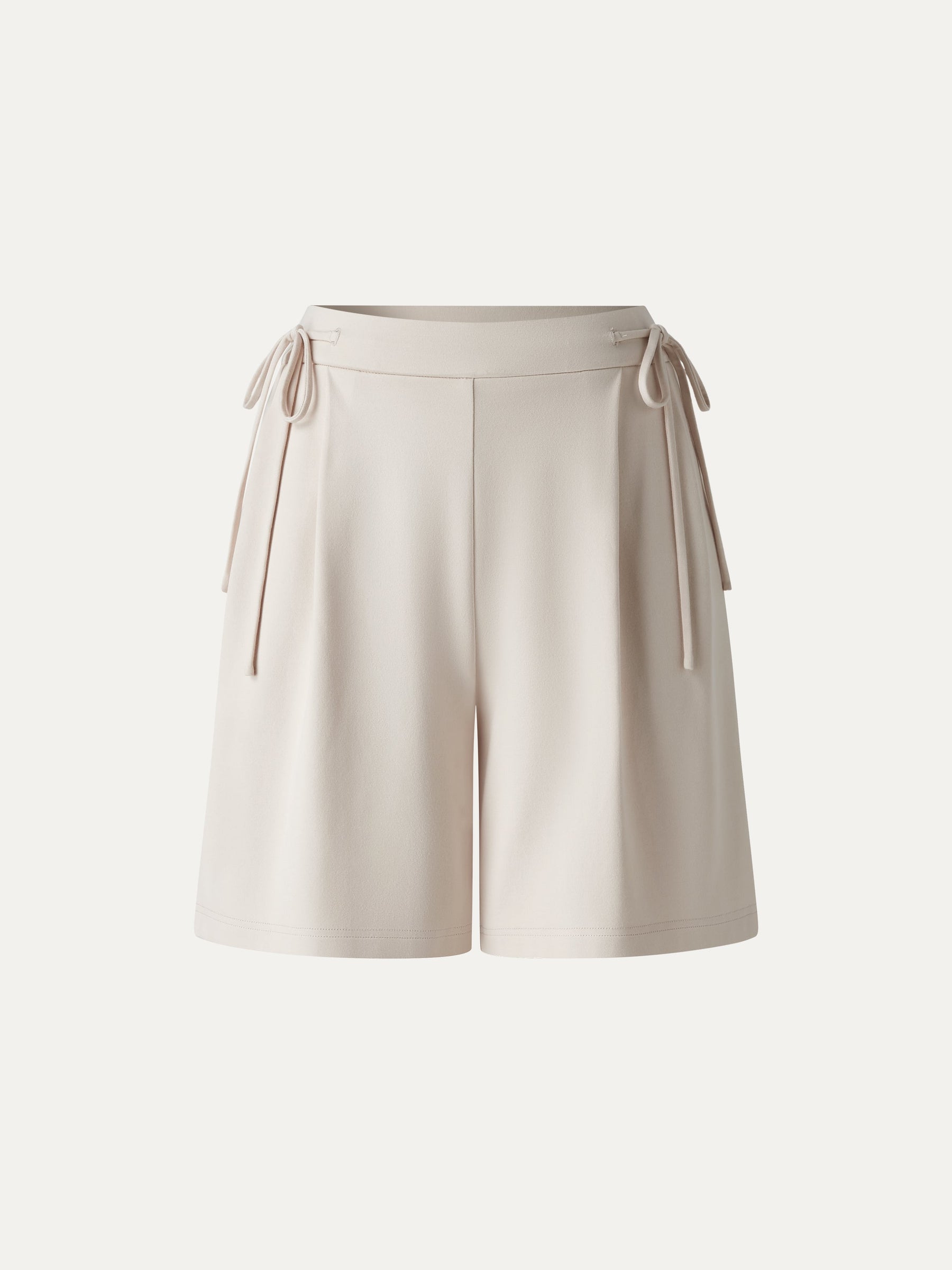 Summer Ponte Drawstring Shorts with Pockets