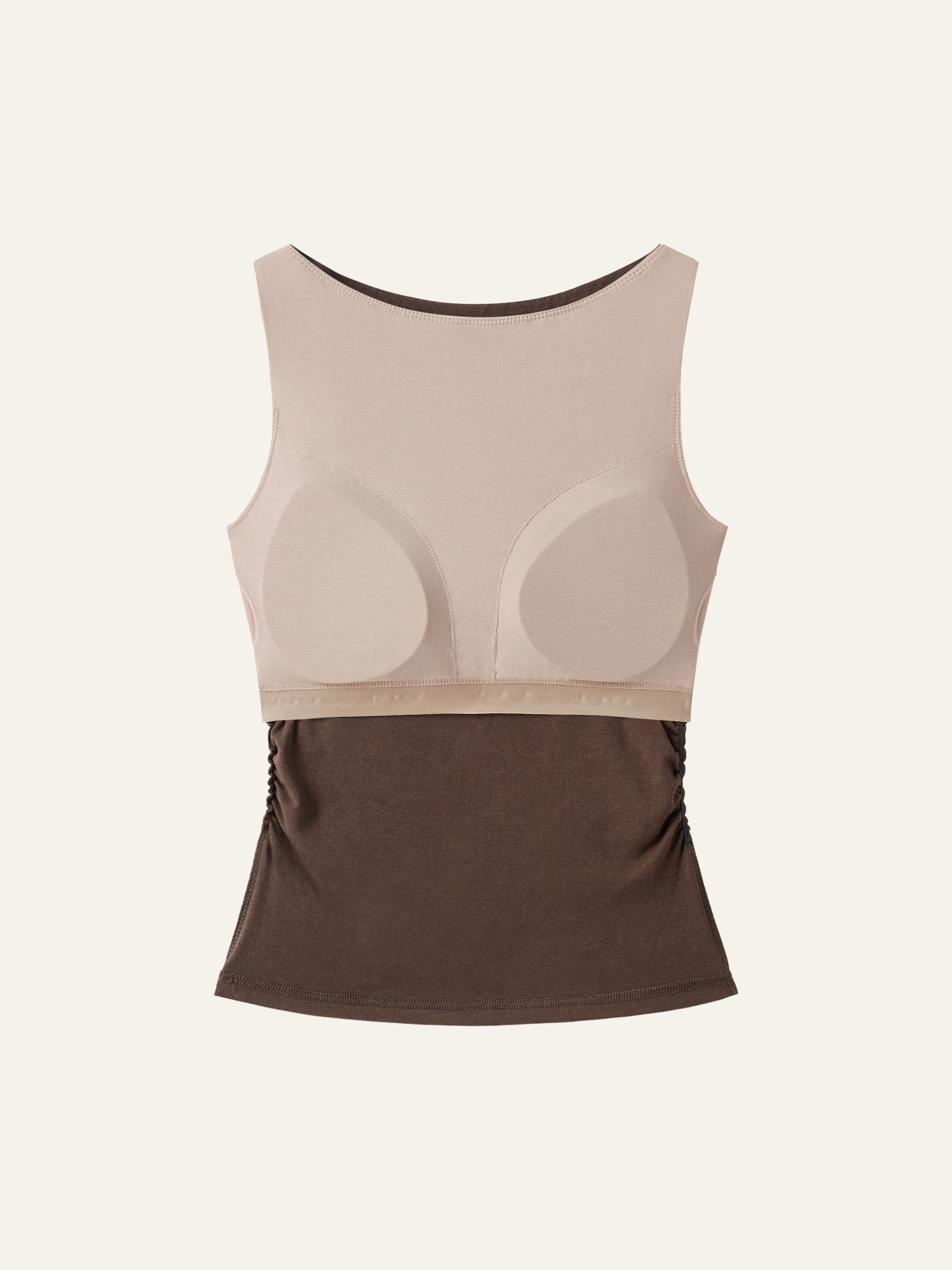 Boat Neck Bra Tank Top