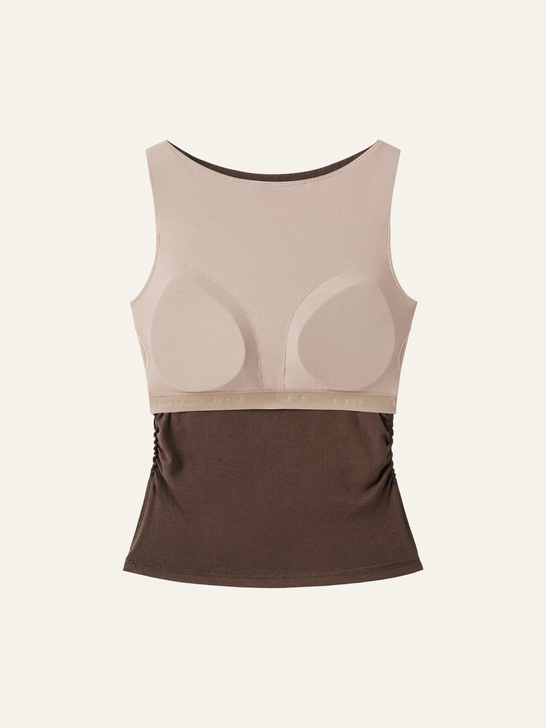 Boat Neck Bra Tank Top