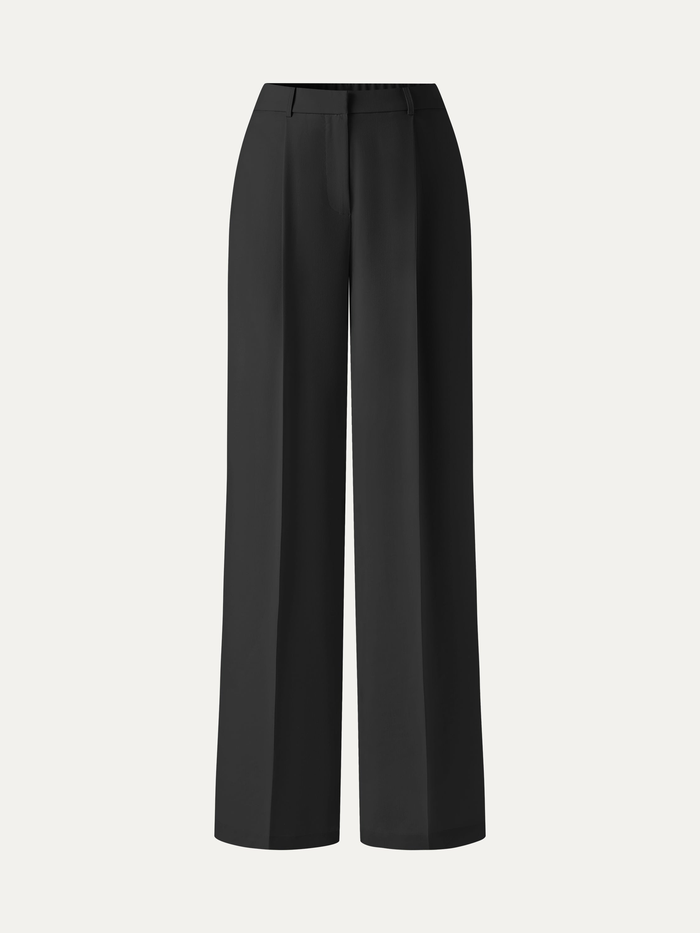 Linen Blend Wide Leg Pants