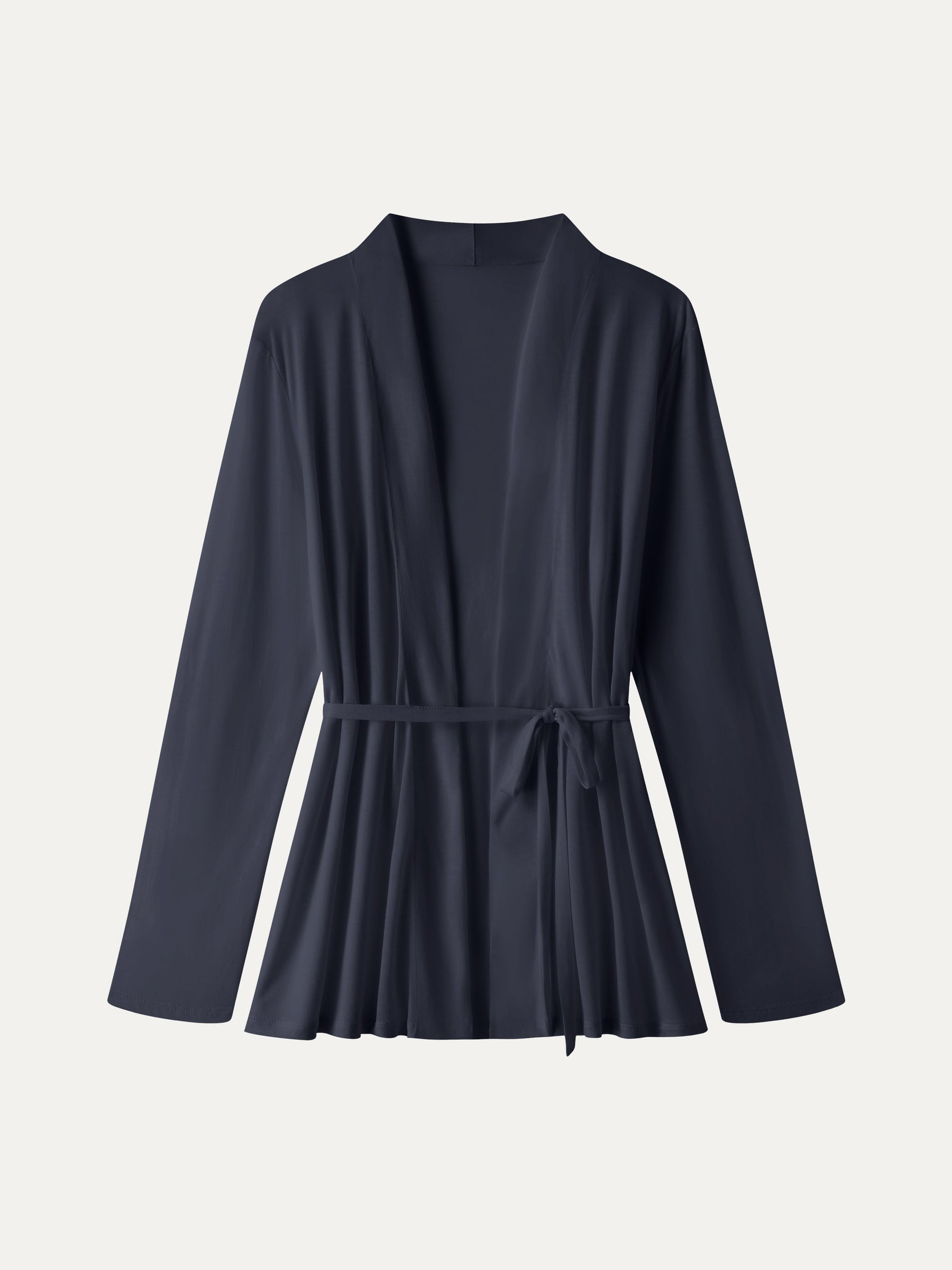 Airy Soft Open Front Cardigan with Tie