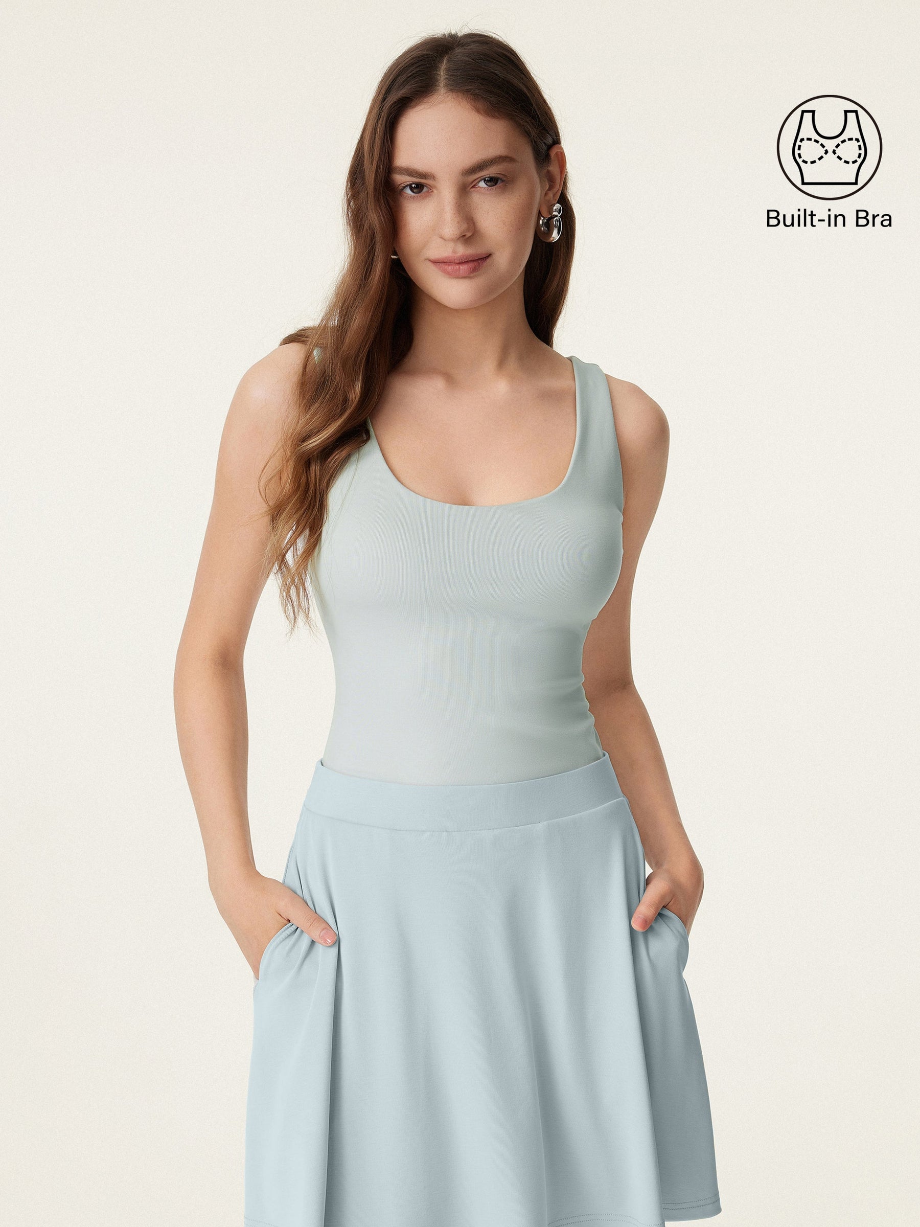 U-neck New Airy Bra Tank
