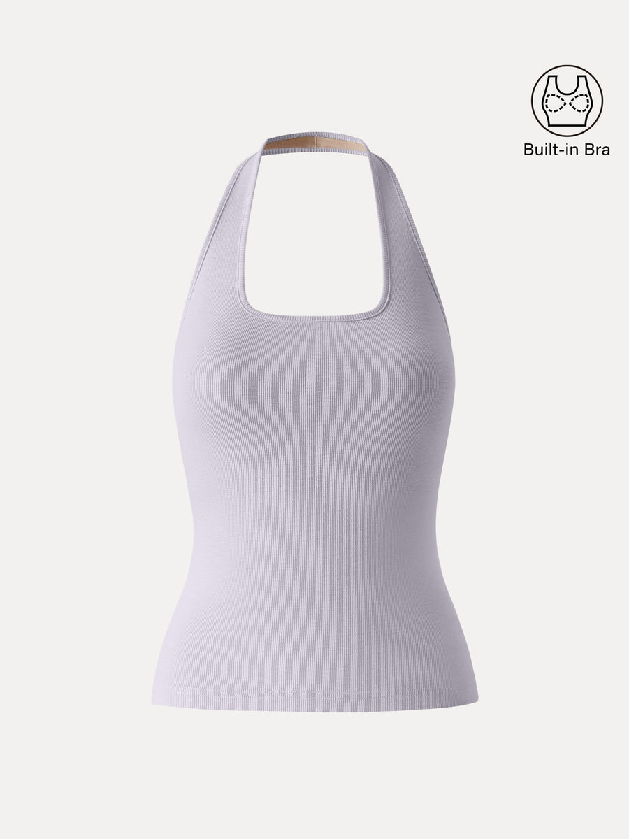 Square Halter Neck Bra Tank