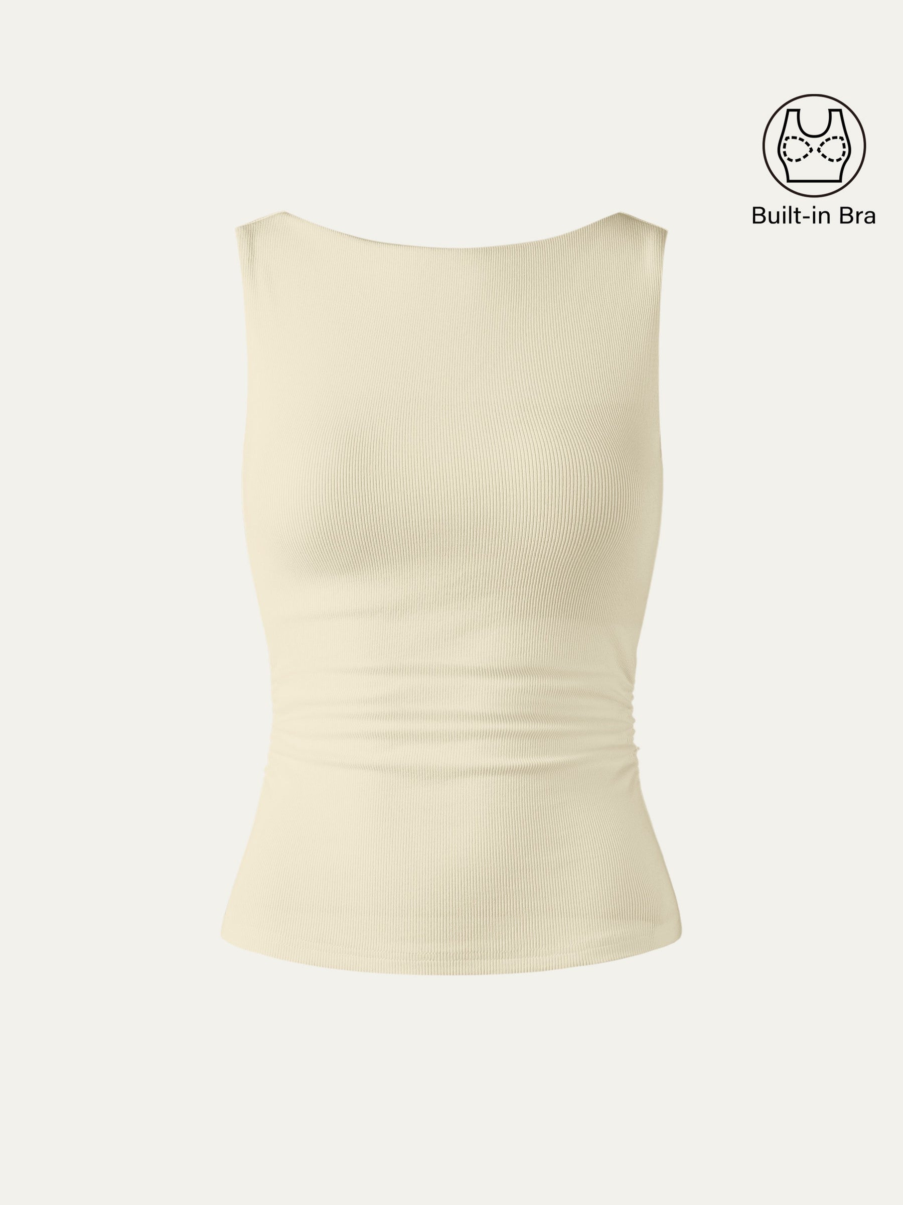 Elastic Open Back Bra Tank
