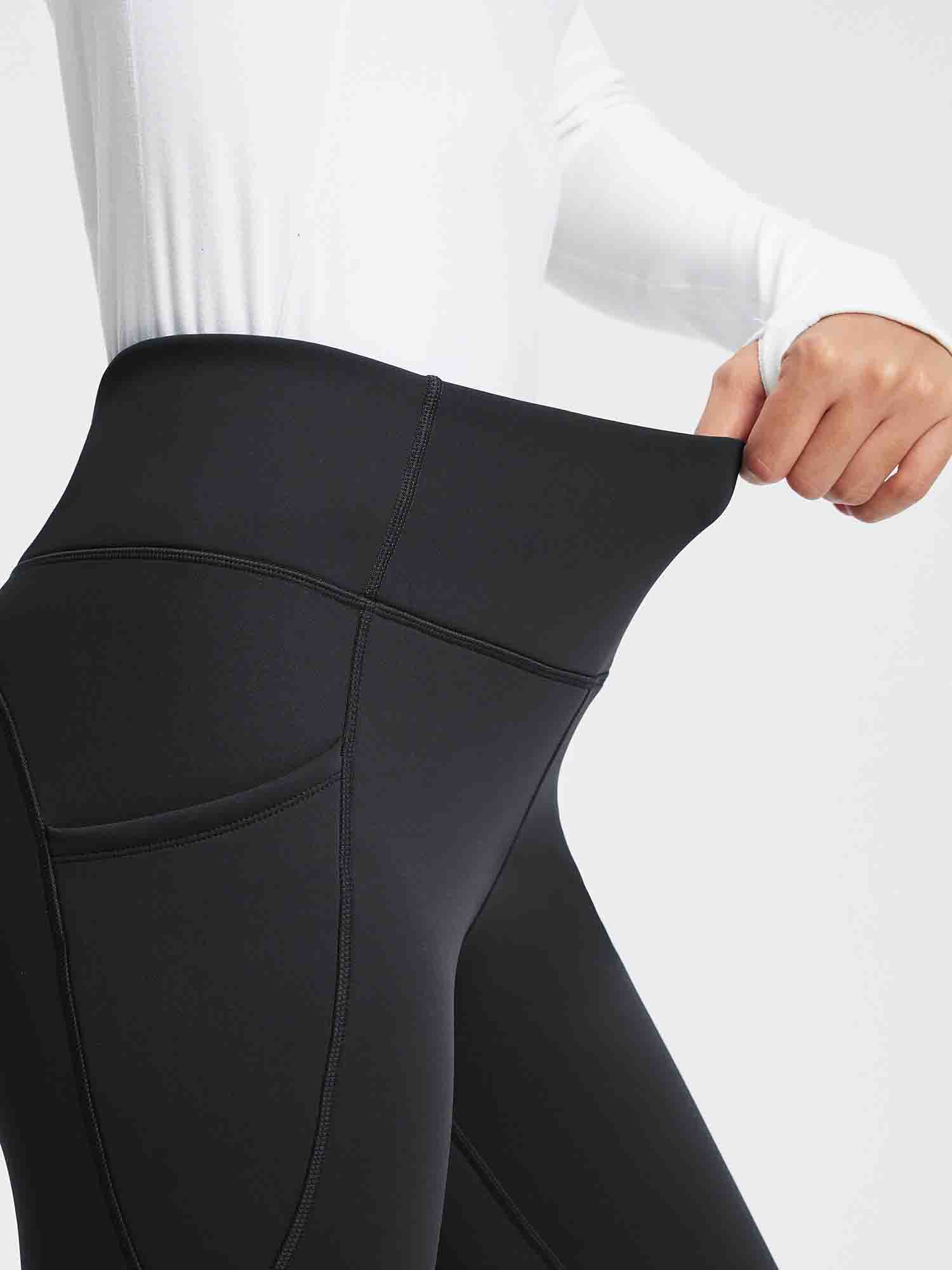27" Thermal Fleece High-Waist Yoga Leggings
