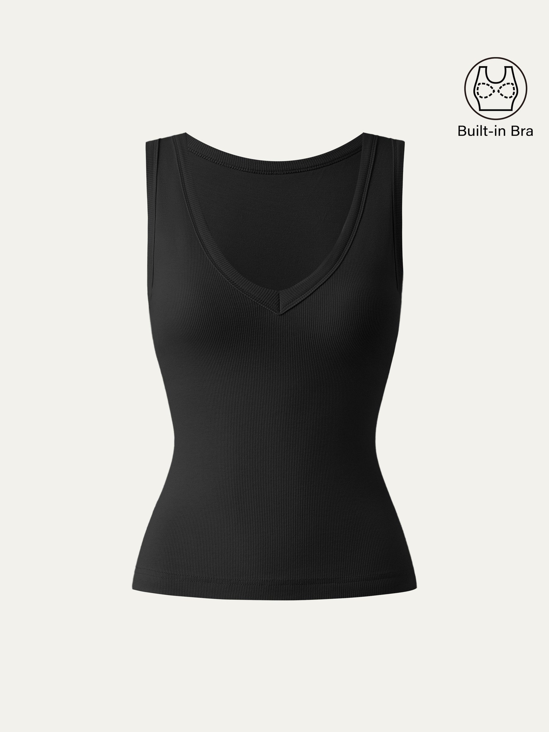 V-neck Cotton New Airy Bra Tank