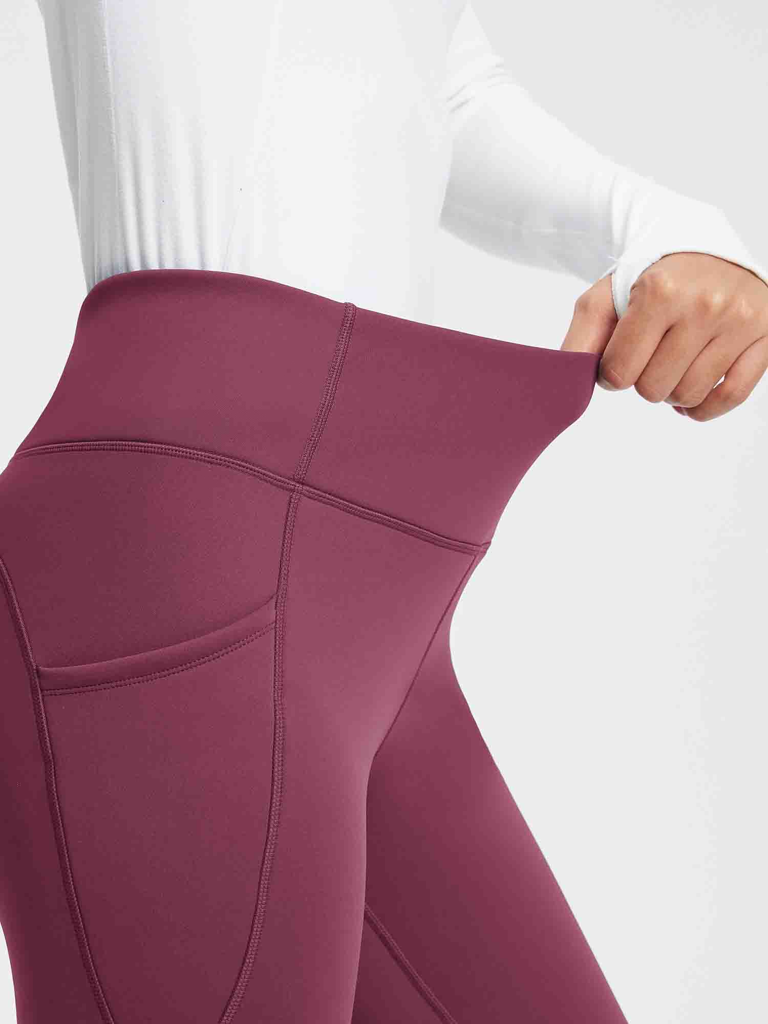 27" Thermal Fleece High-Waist Yoga Leggings