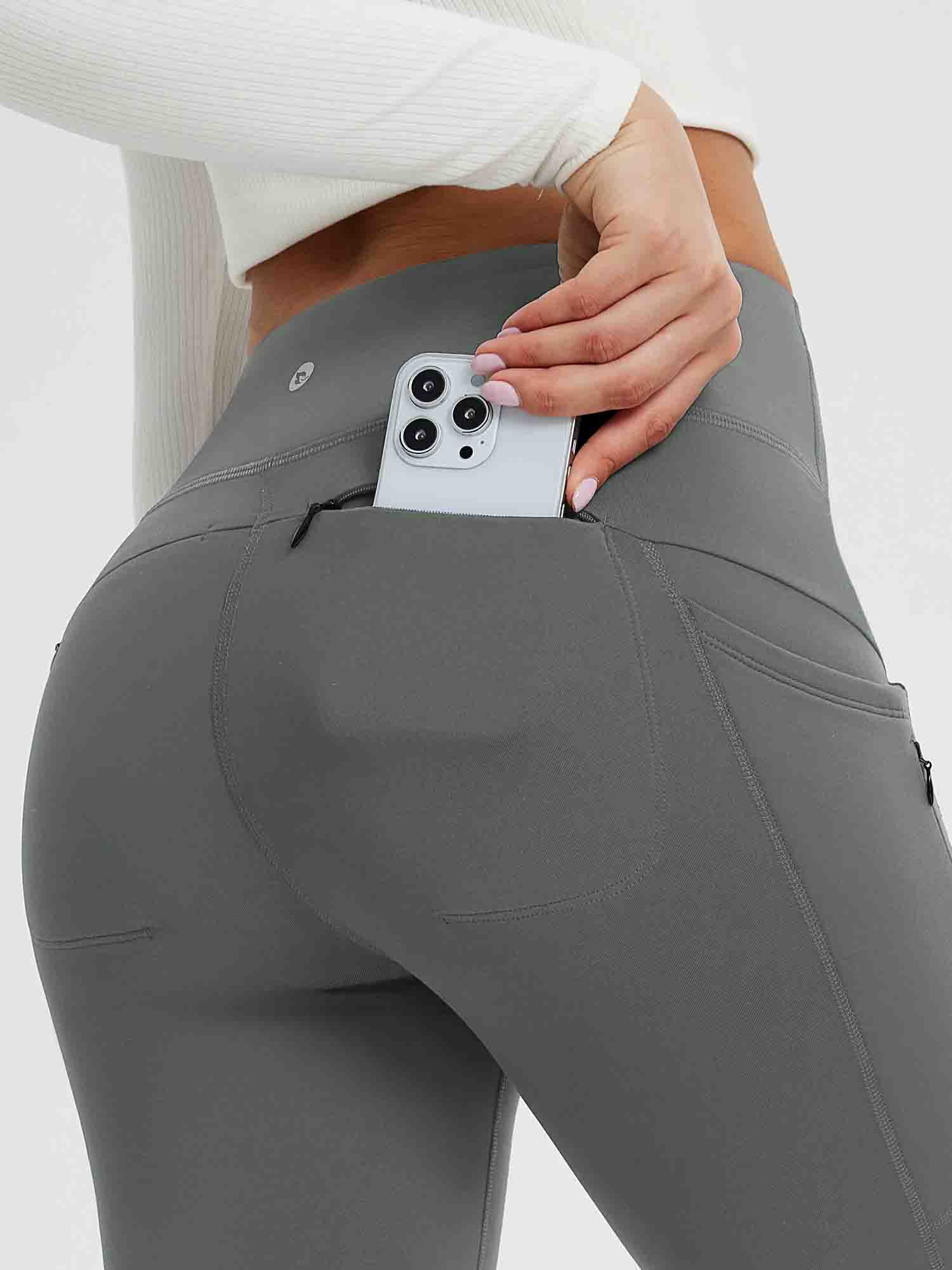25" Fleece-Lined Yoga Leggings